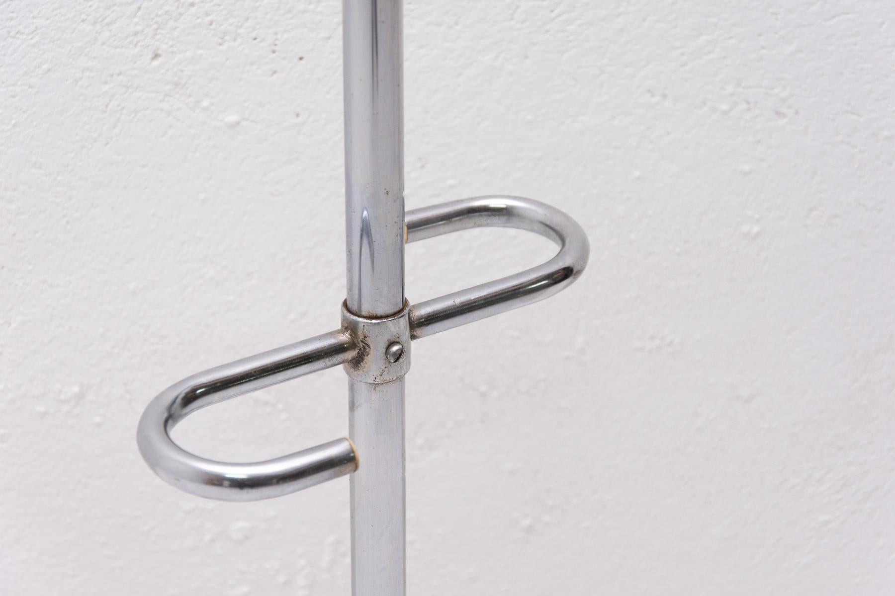 Bauhaus Chrome Plated Coat Rack, 1930s, Bohemia 3