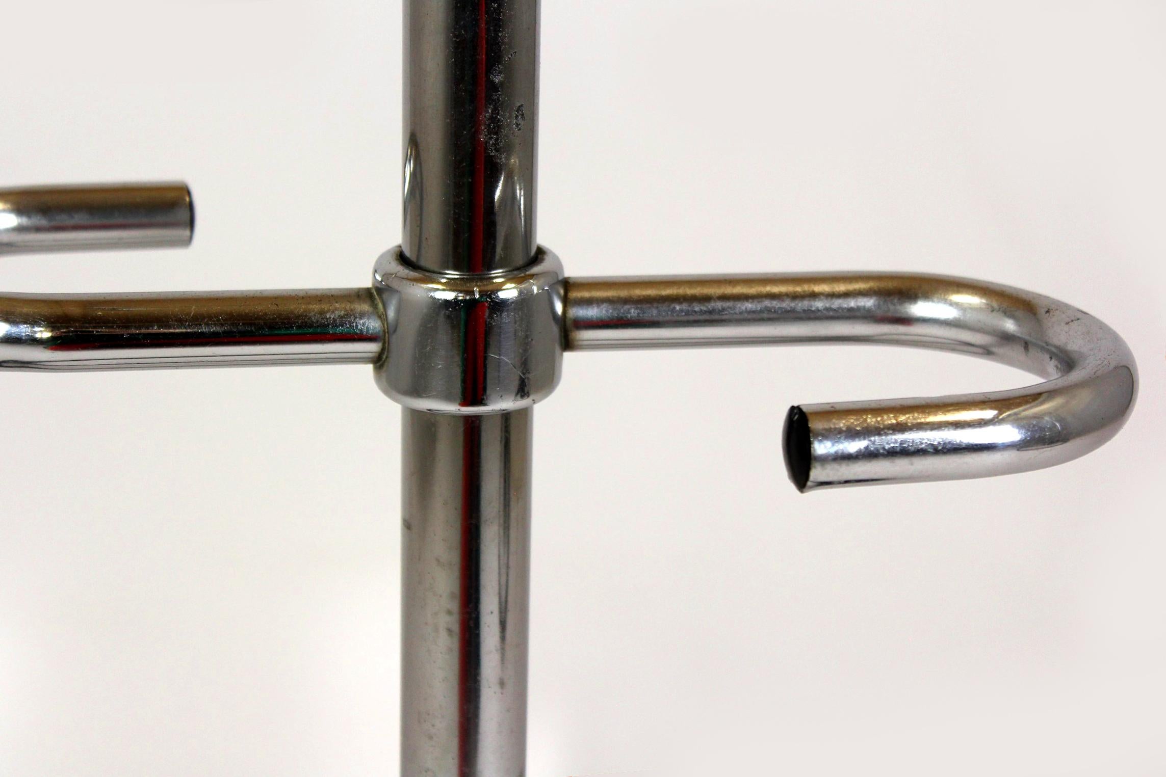 Bauhaus Chrome-Plated Coat Racks, 1930s, Set of 3 For Sale 9