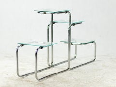 Bauhaus Chrome-Plated Tubular Steel Étagère / Flower Stand, 1930s