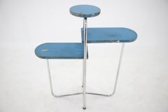 Bauhaus Chrome Shelf or Flower Table by Rudolf Vichr, 1930s