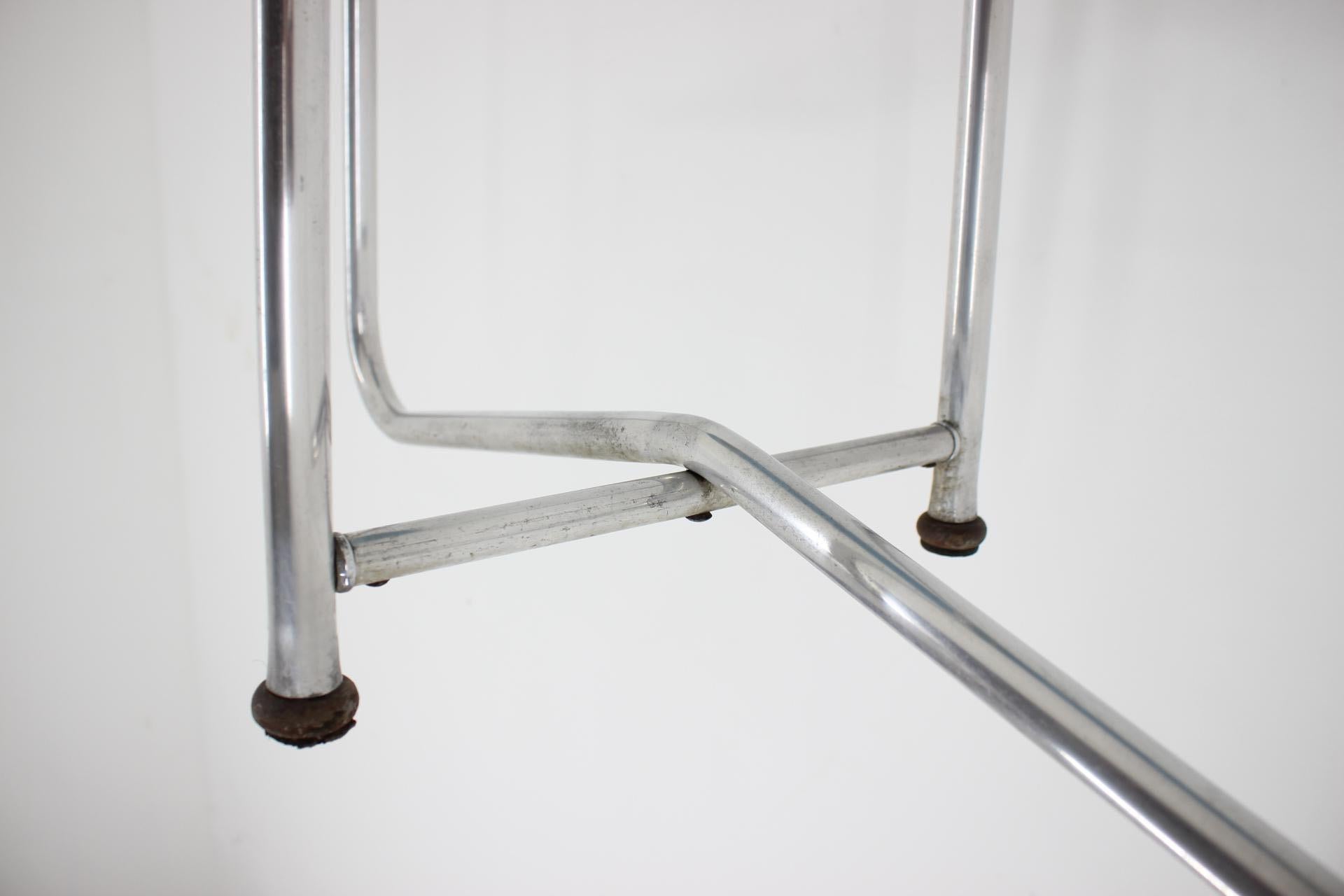 Mid-20th Century Bauhaus Chrome Shelf or Flower Table by Rudolf Vichr, 1930s For Sale