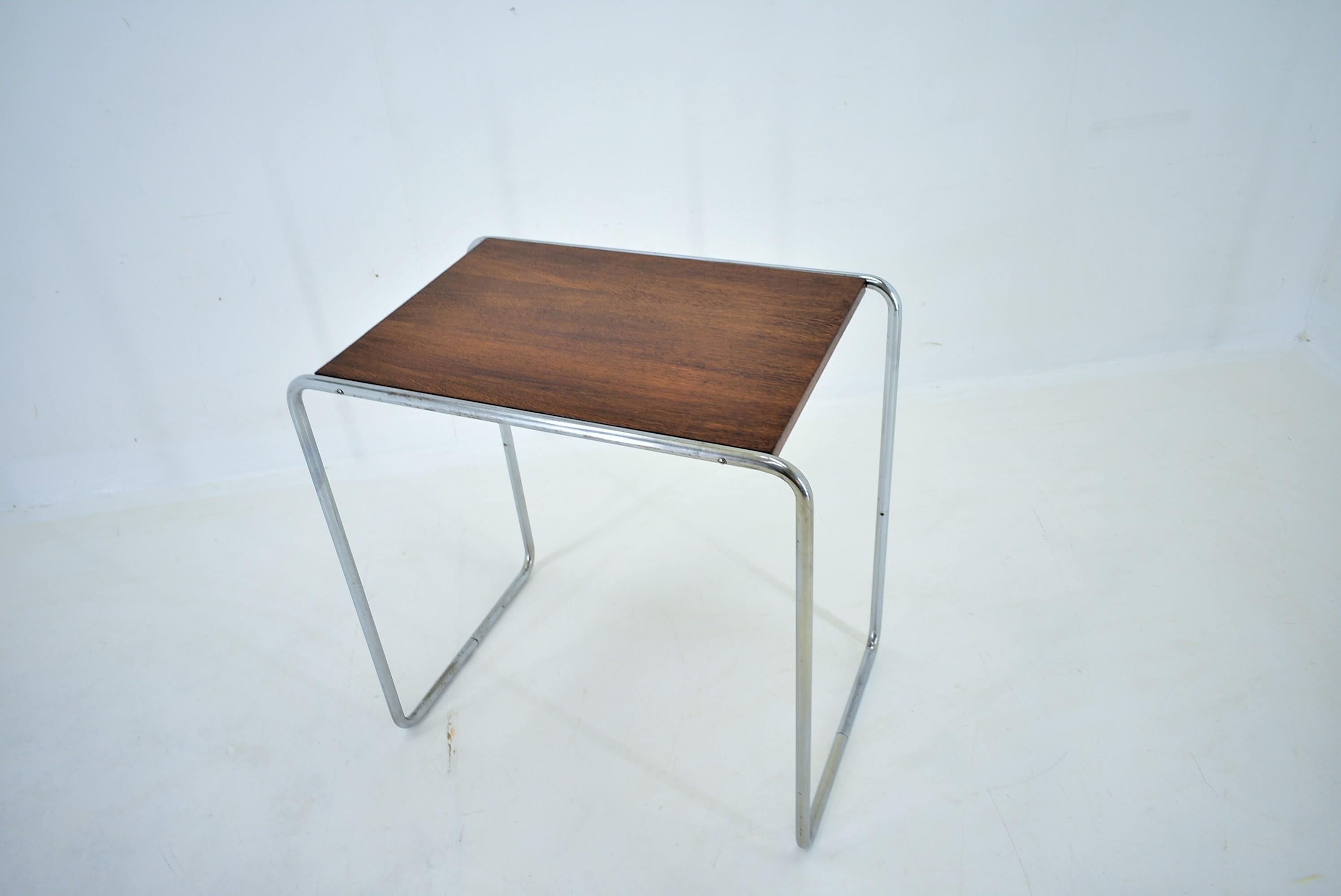 Verchromter Bauhaus-Tisch von Marcel Breuer für Mucke Melder, 1930er Jahre im Angebot 4