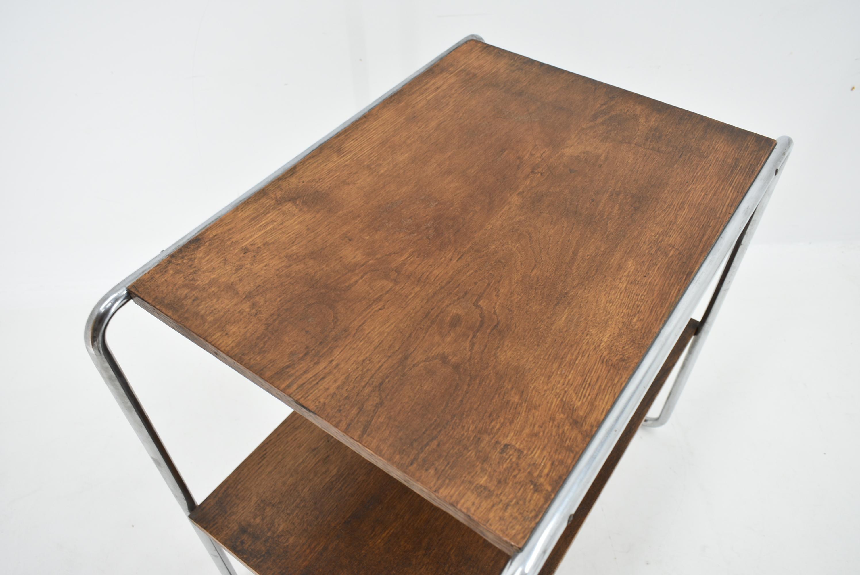 Verchromter Bauhaus-Tisch von Marcel Breuer für Mucke Melder, 1930er Jahre im Angebot 7