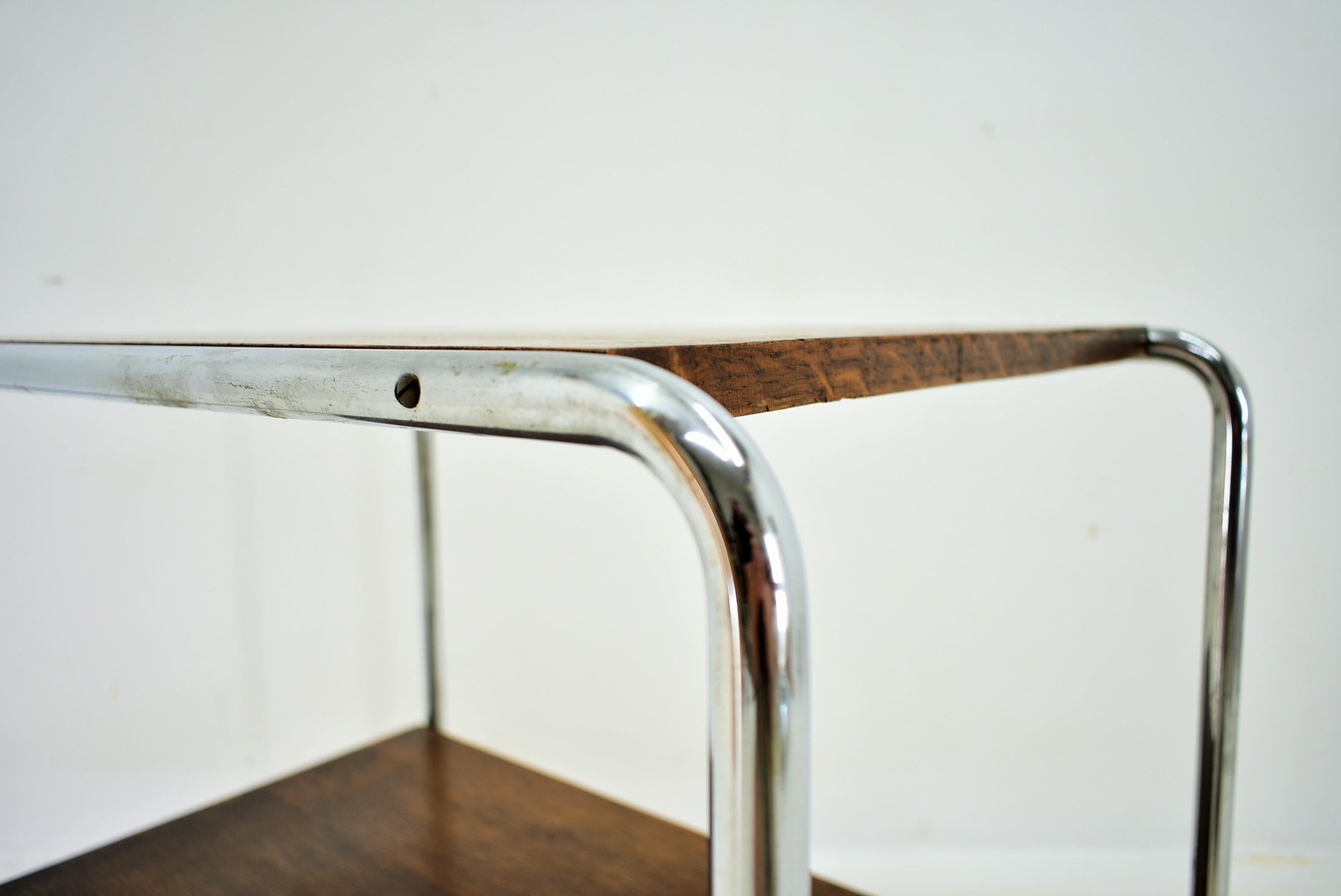 Bauhaus Chrome Table by Marcel Breuer for Mucke Melder, 1930s For Sale 1