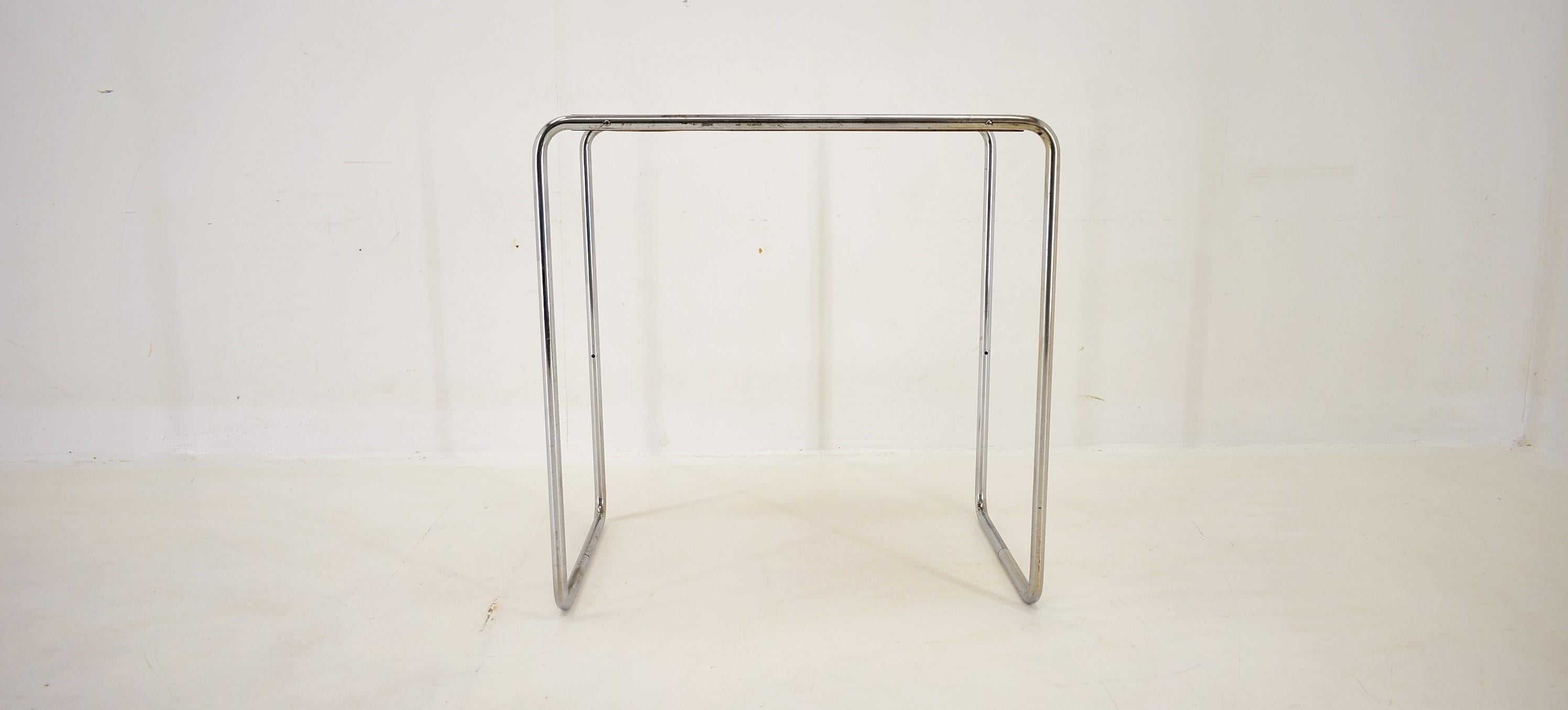 Verchromter Bauhaus-Tisch von Marcel Breuer für Mucke Melder, 1930er Jahre (Chrom) im Angebot