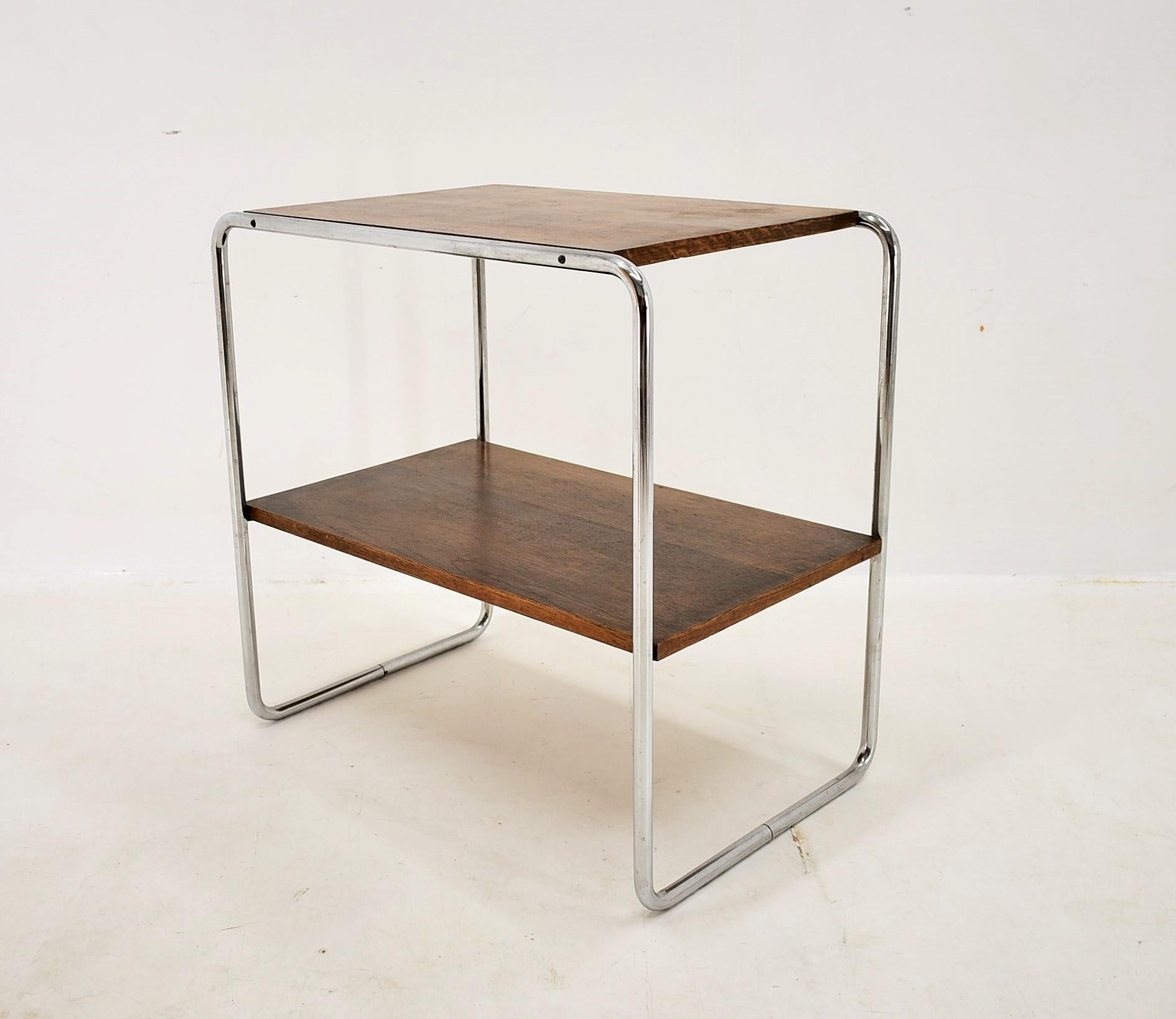 Bauhaus Chrome Table by Marcel Breuer for Mucke Melder, 1930s For Sale 3
