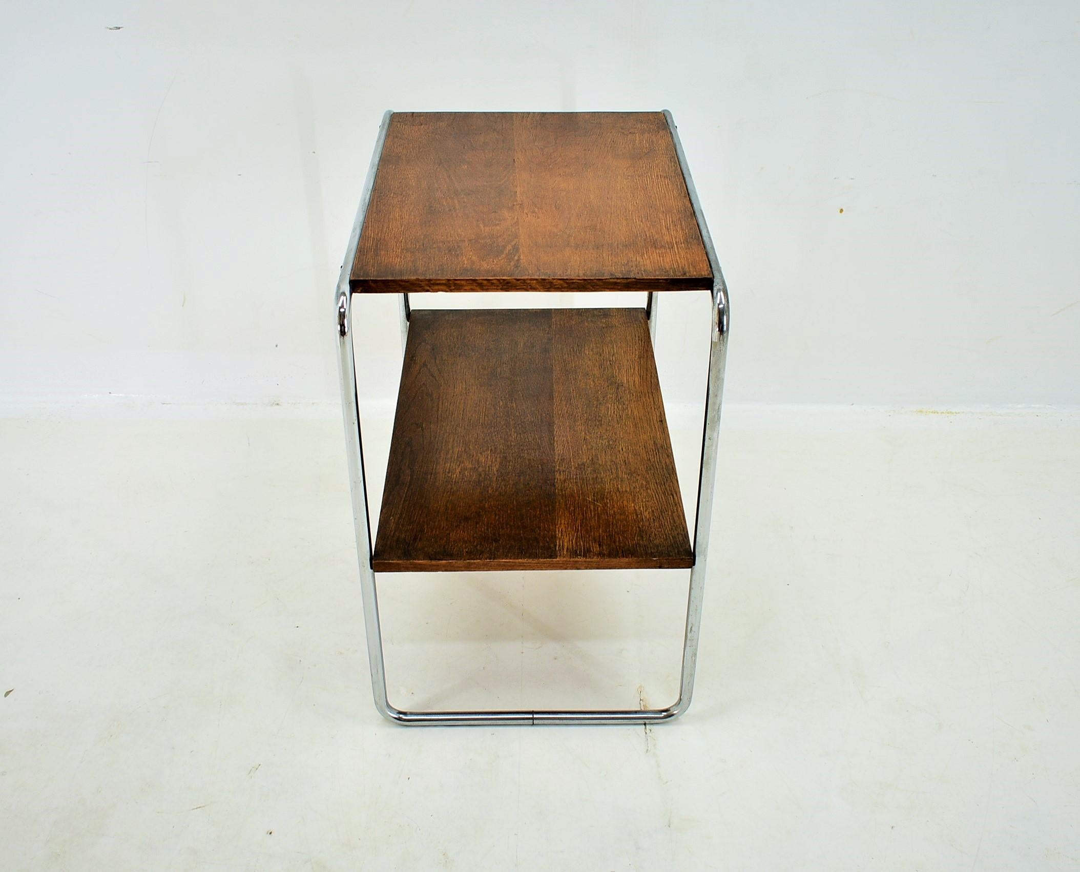 Verchromter Bauhaus-Tisch von Marcel Breuer für Mucke Melder, 1930er Jahre im Angebot 1