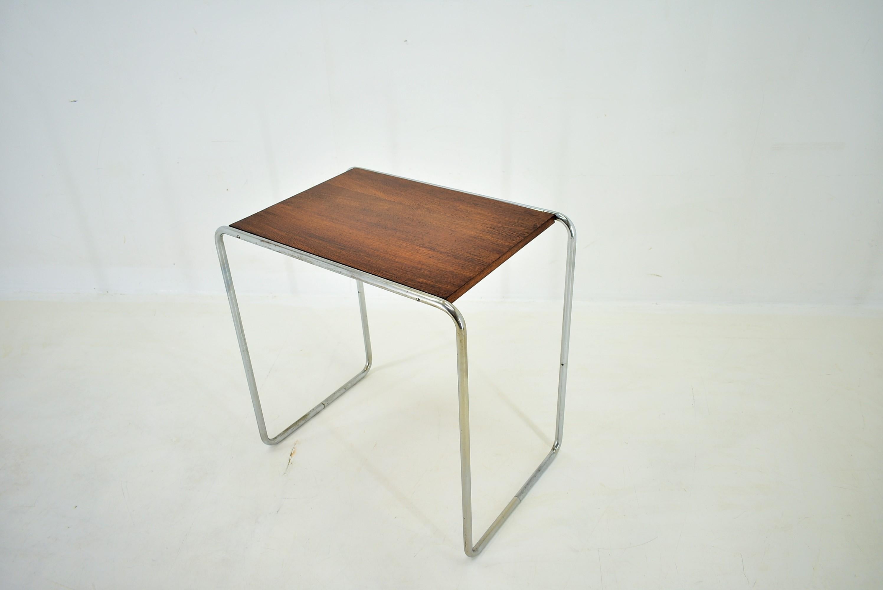 Verchromter Bauhaus-Tisch von Marcel Breuer für Mucke Melder, 1930er Jahre im Angebot 3