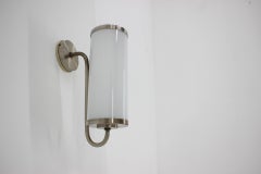 Bauhaus Chrome Wall Lamp/Scone, 1930s