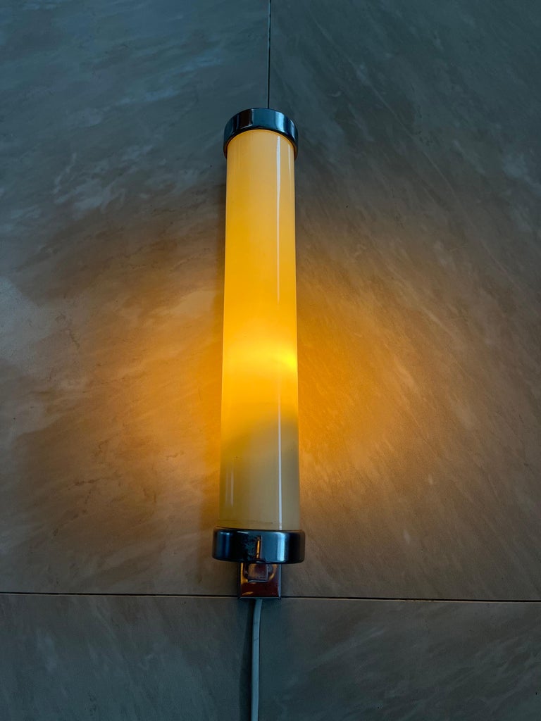 Bauhaus Chrome Wall Light/Lamp, 1930s, Functionalism For Sale at 1stDibs