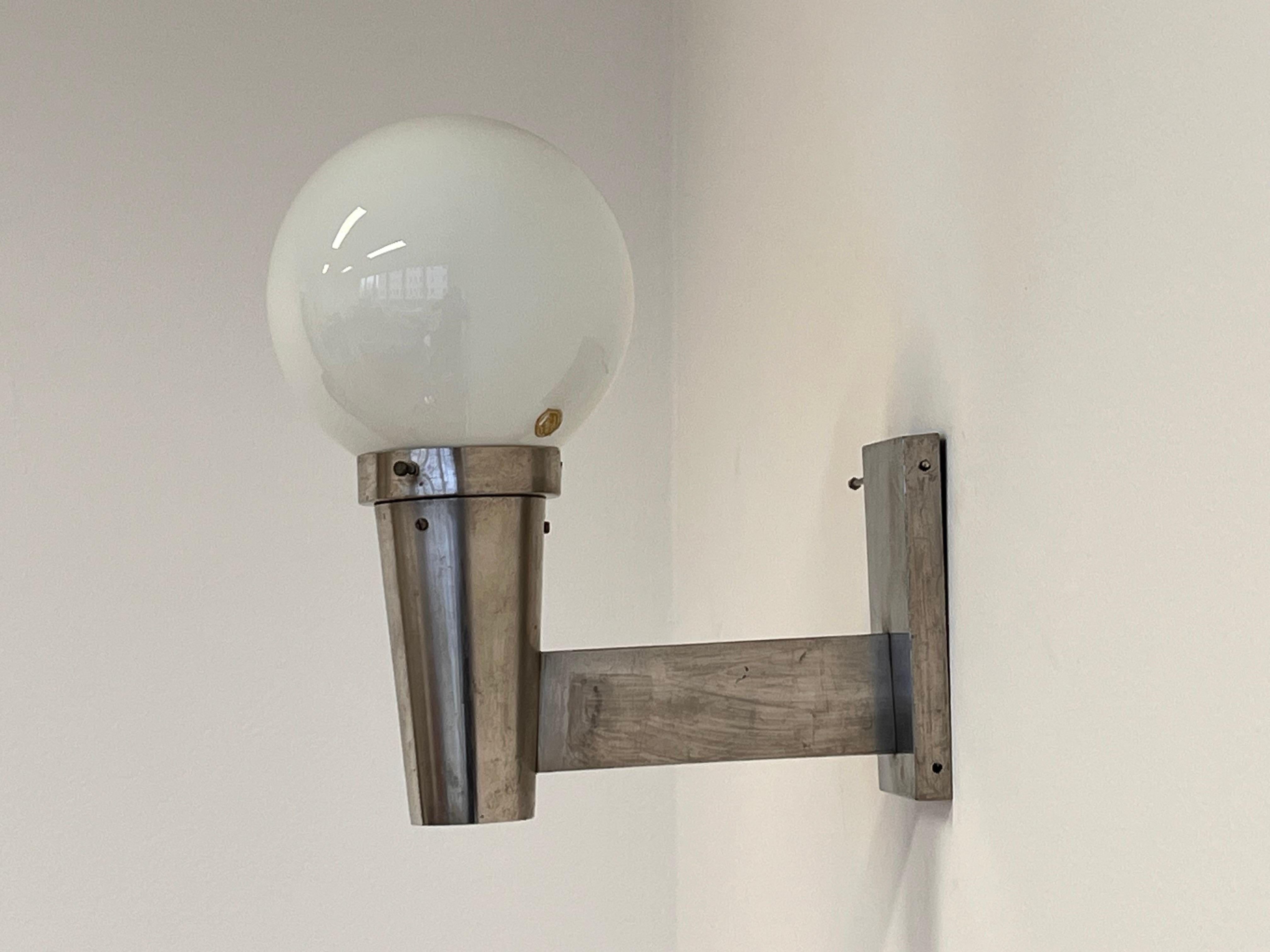 Mid-20th Century Bauhaus Chrome Wall Light /Scone, 1930s For Sale