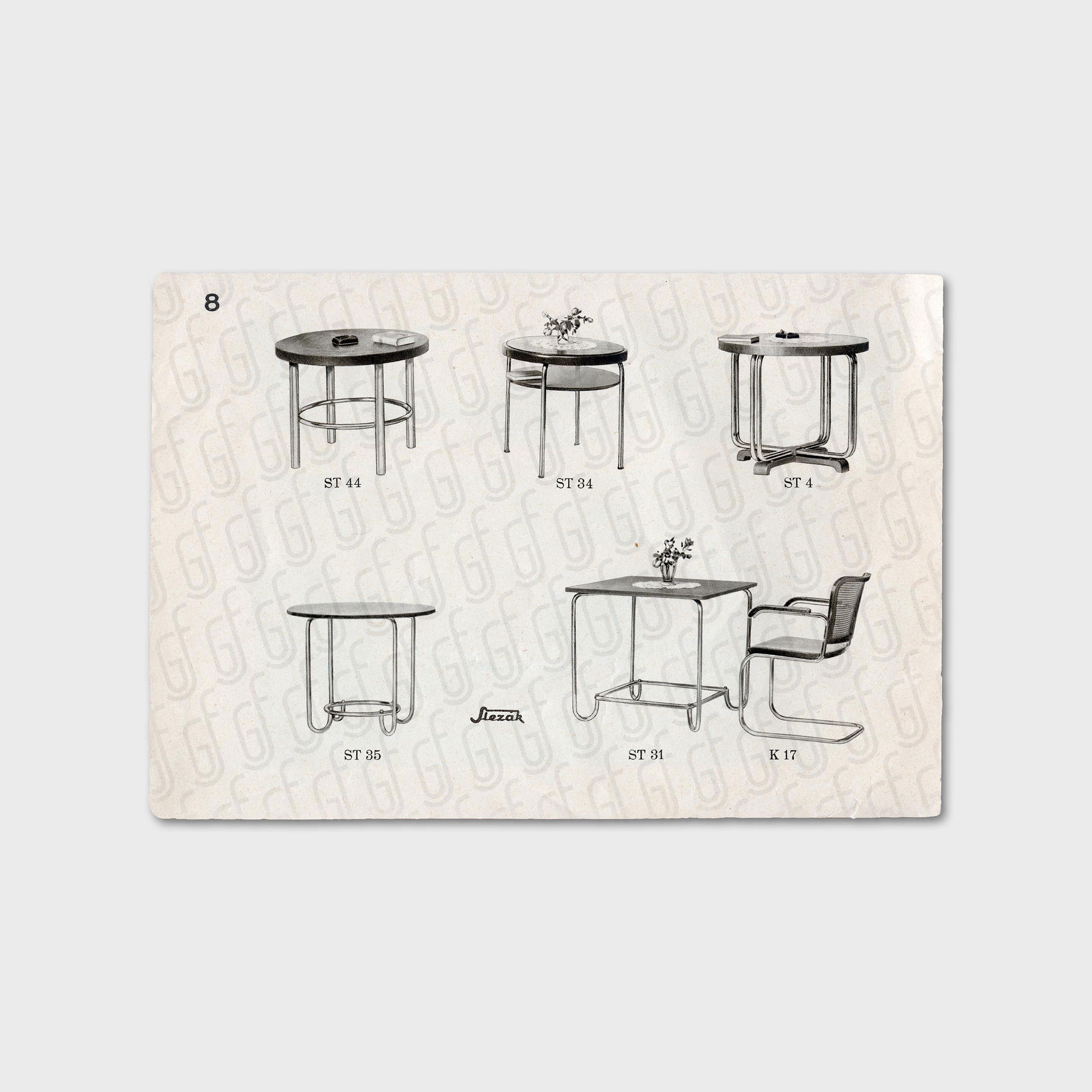 Bauhaus Chromed Coffee Table by Robert Slezak, 1930s For Sale 8