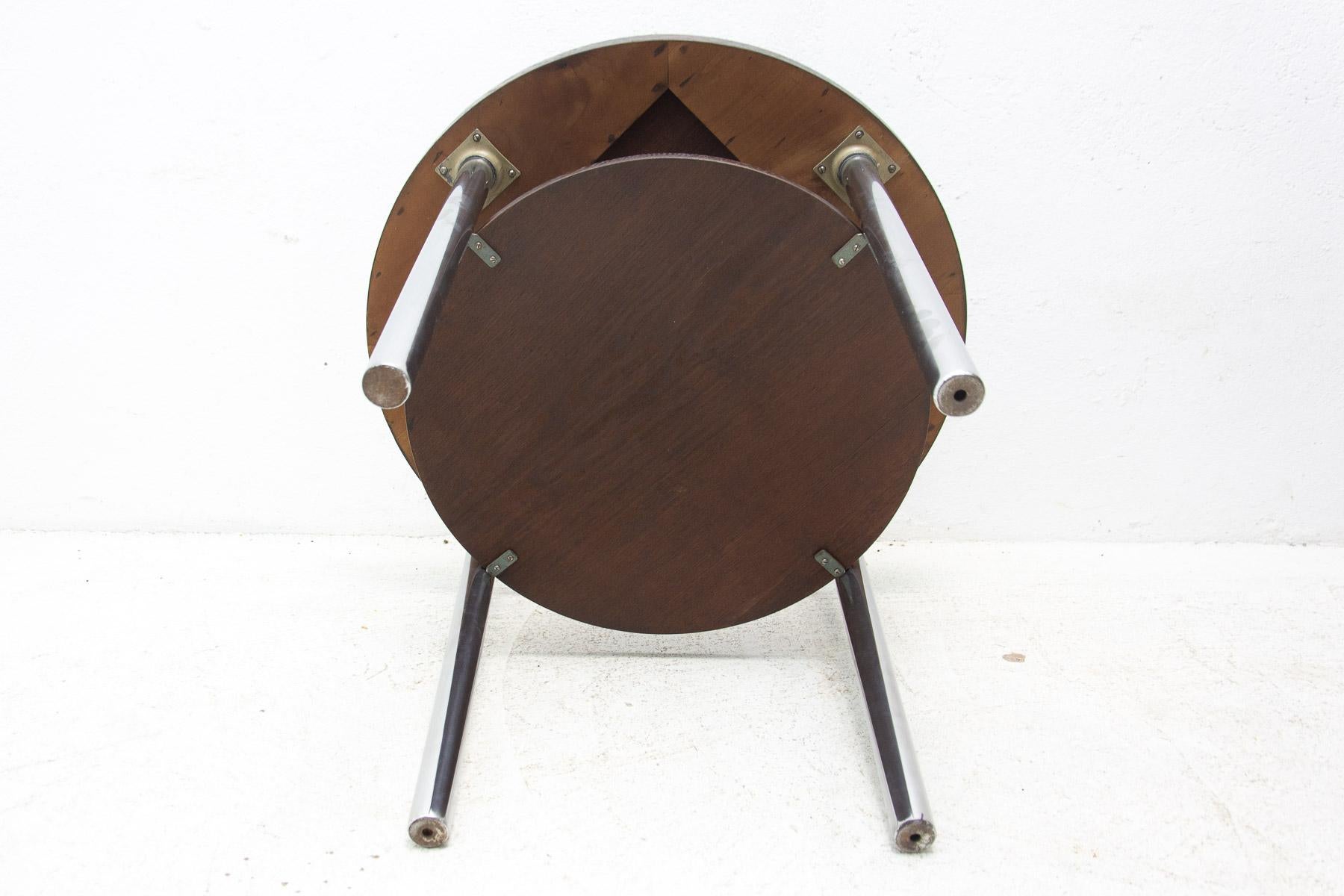 Bauhaus Chromed Coffee Table by Robert Slezak, 1930s For Sale 3