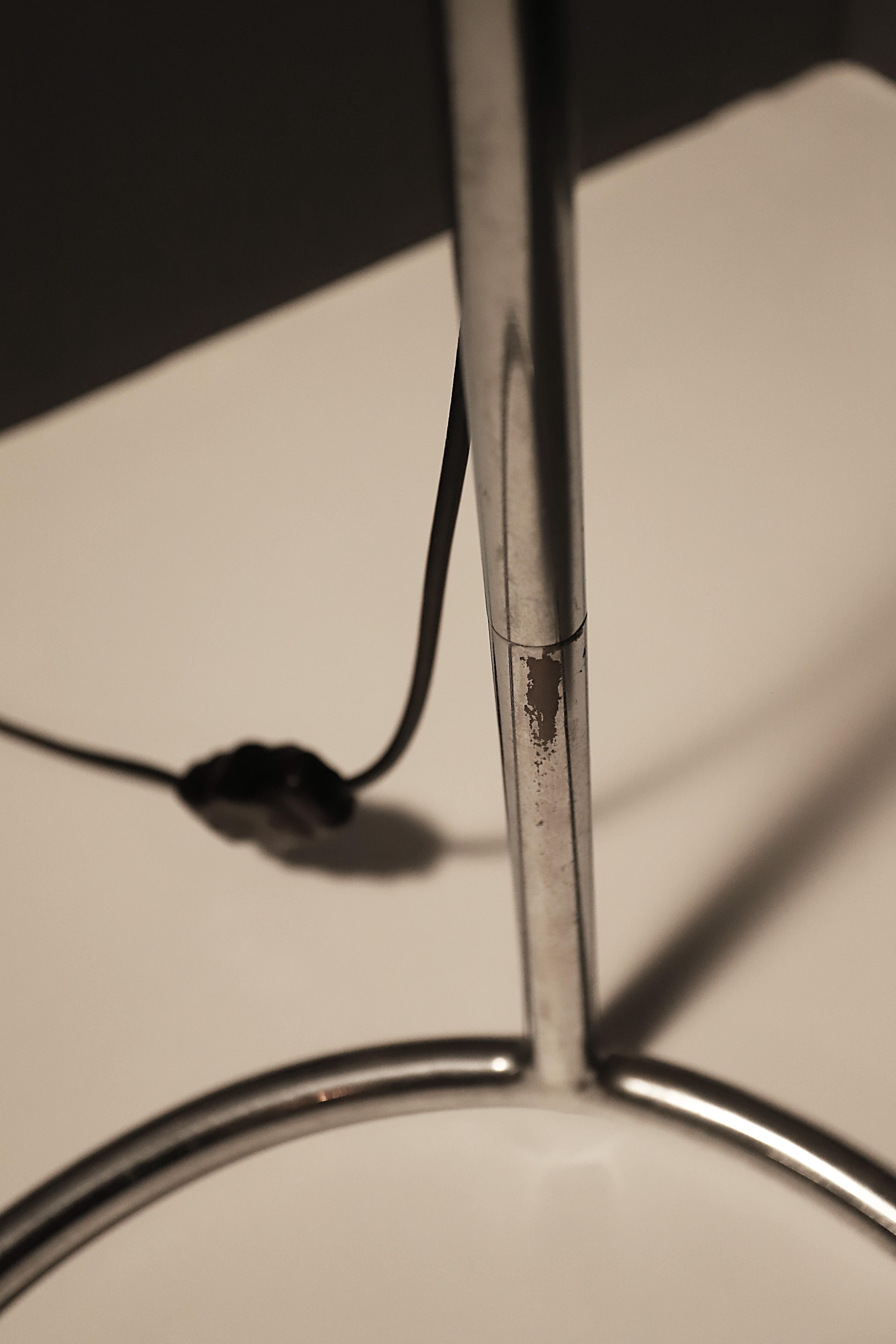 20th Century Bauhaus chromed floor lamp, Czechoslovakia, 1930’s For Sale