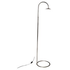 Vintage Bauhaus chromed floor lamp, Czechoslovakia, 1930’s