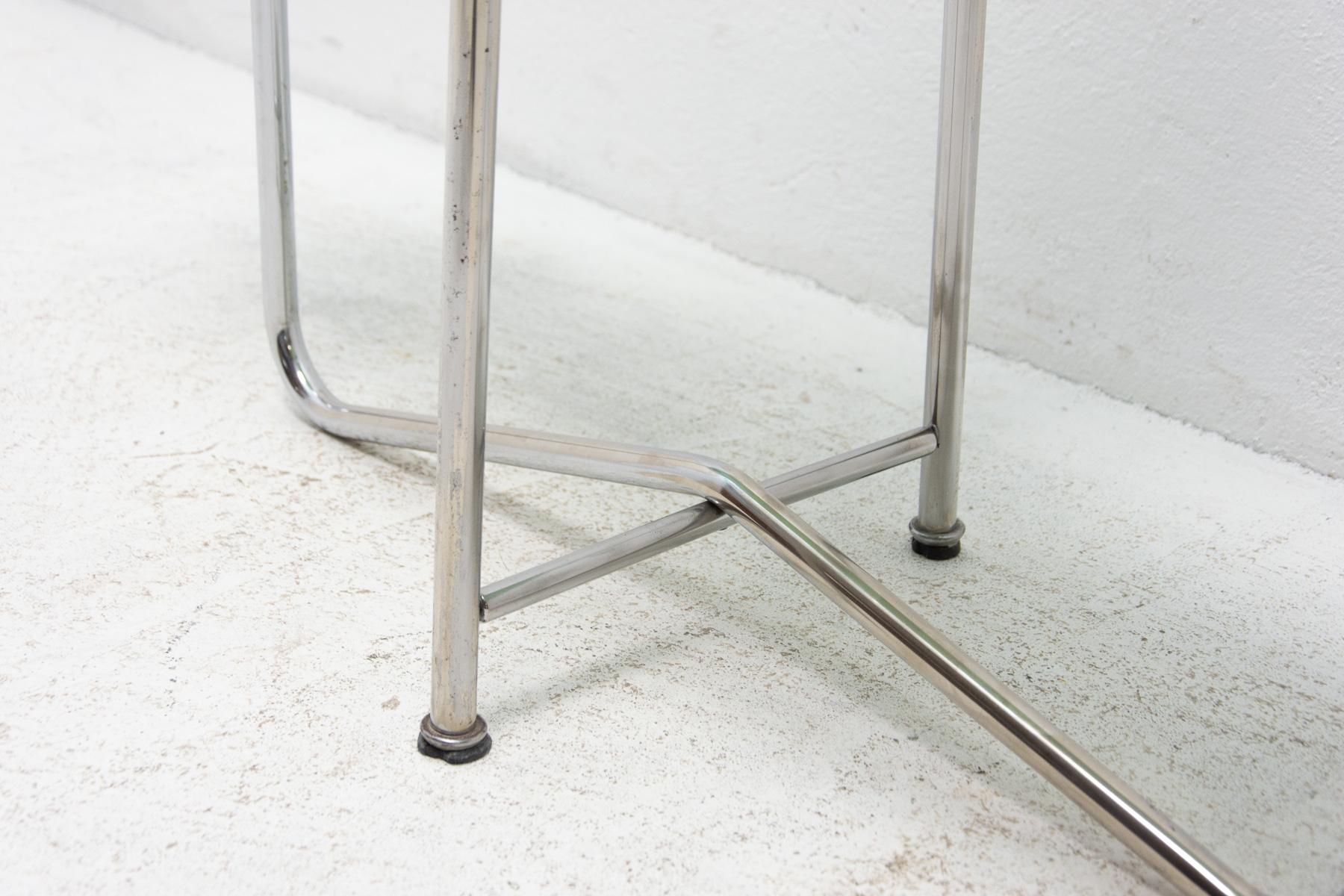 Pupitre à fleurs chromé Bauhaus, années 1930, Tchécoslovaquie en vente 3