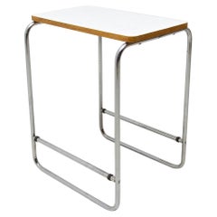 Tavolino cromato Bauhaus, anni '30, Cecoslovacchia