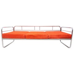 Bauhaus Chromed Sofa by Robert Slezák, 1930s, Czechoslovakia