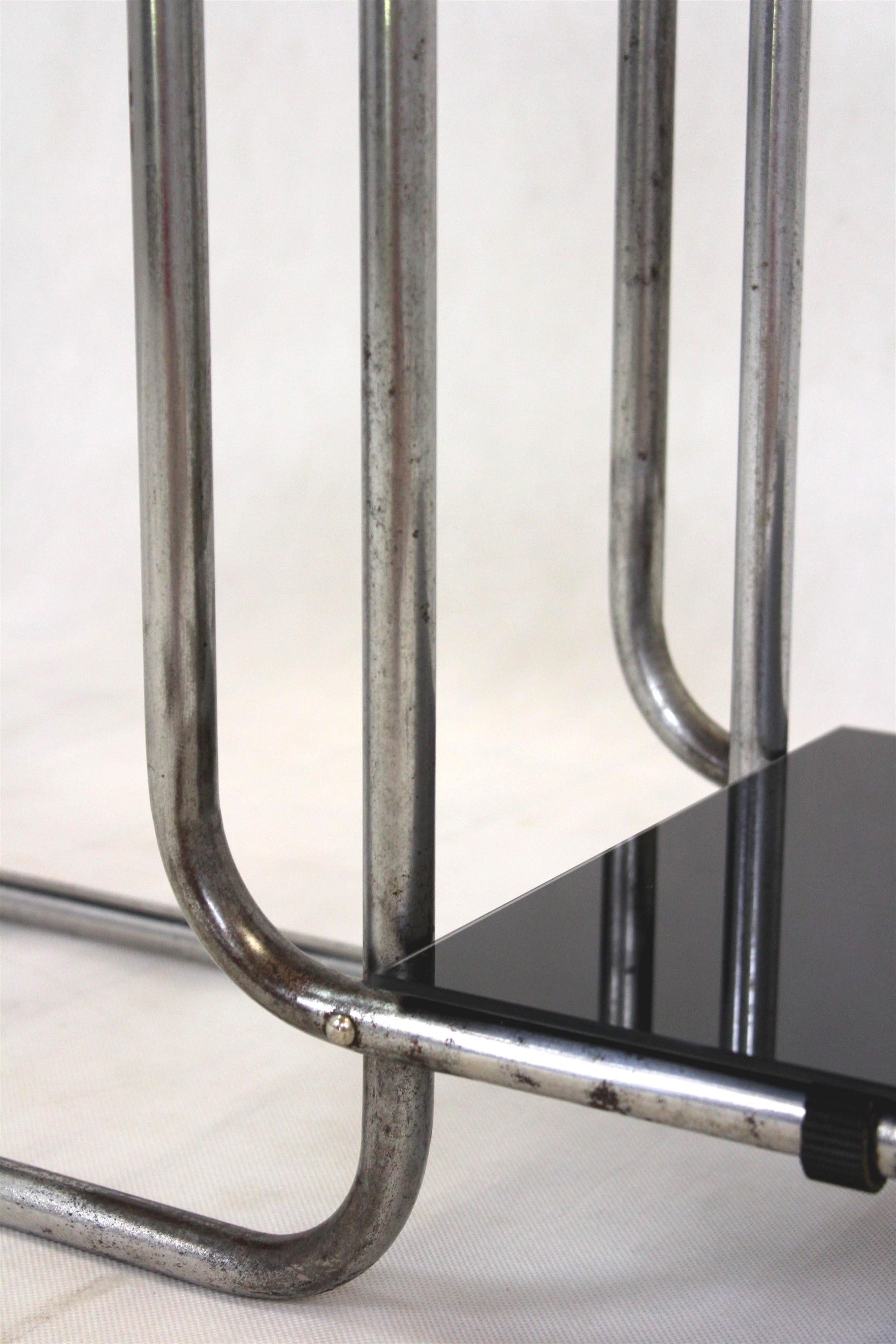 Bauhaus Chromed Tubular Steel Etagere, 1940s 3