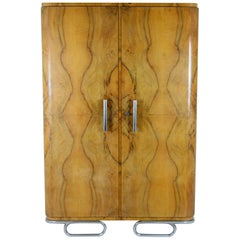 Bauhaus Chromed Tubular Steel Wardrobe, 1930s