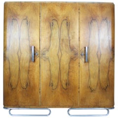Bauhaus Chromed Tubular Steel Wardrobe, 1930s