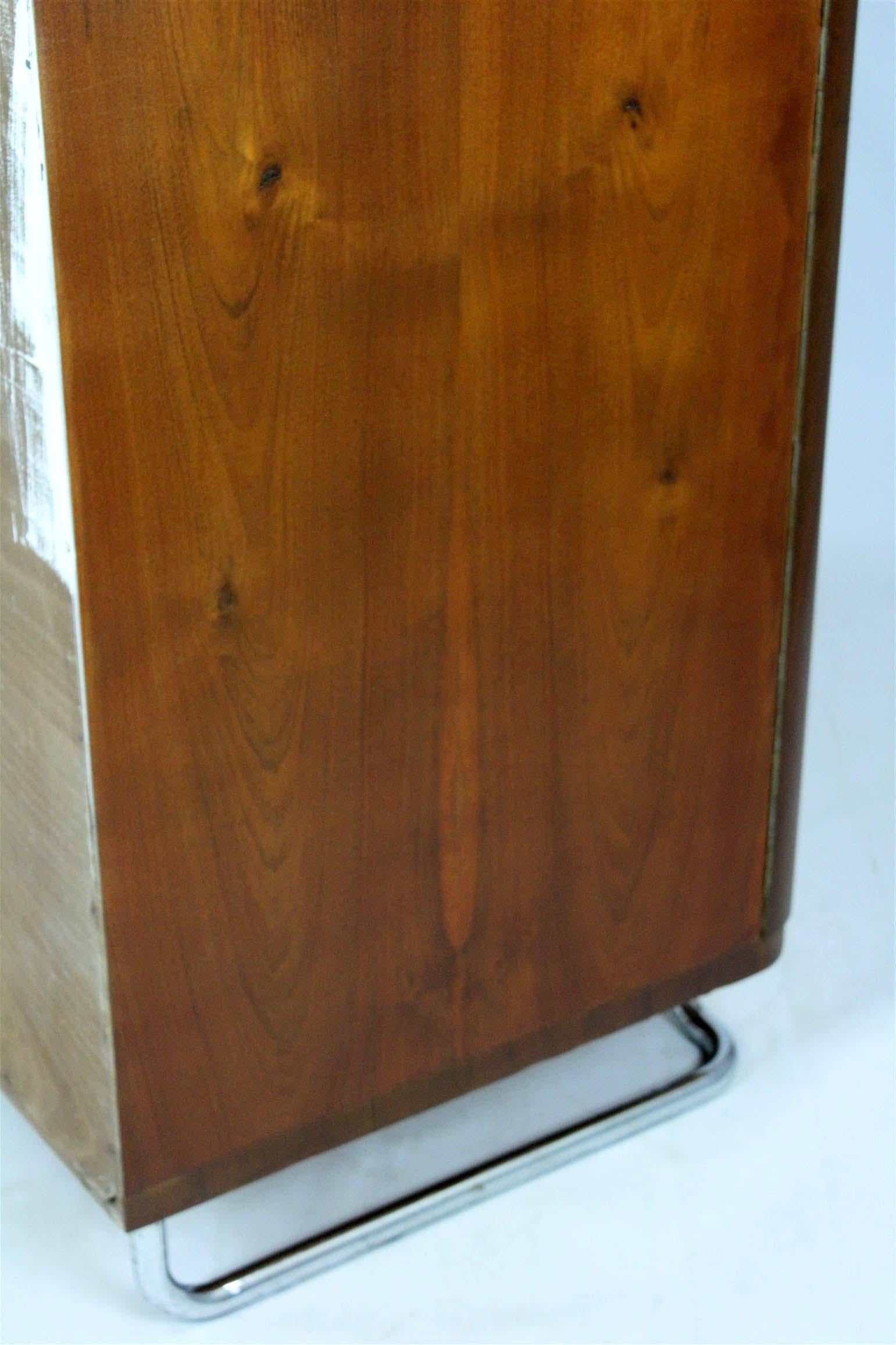Armadio in acciaio tubolare cromato Bauhaus di Hynek Gottwald, anni '40 in vendita 6