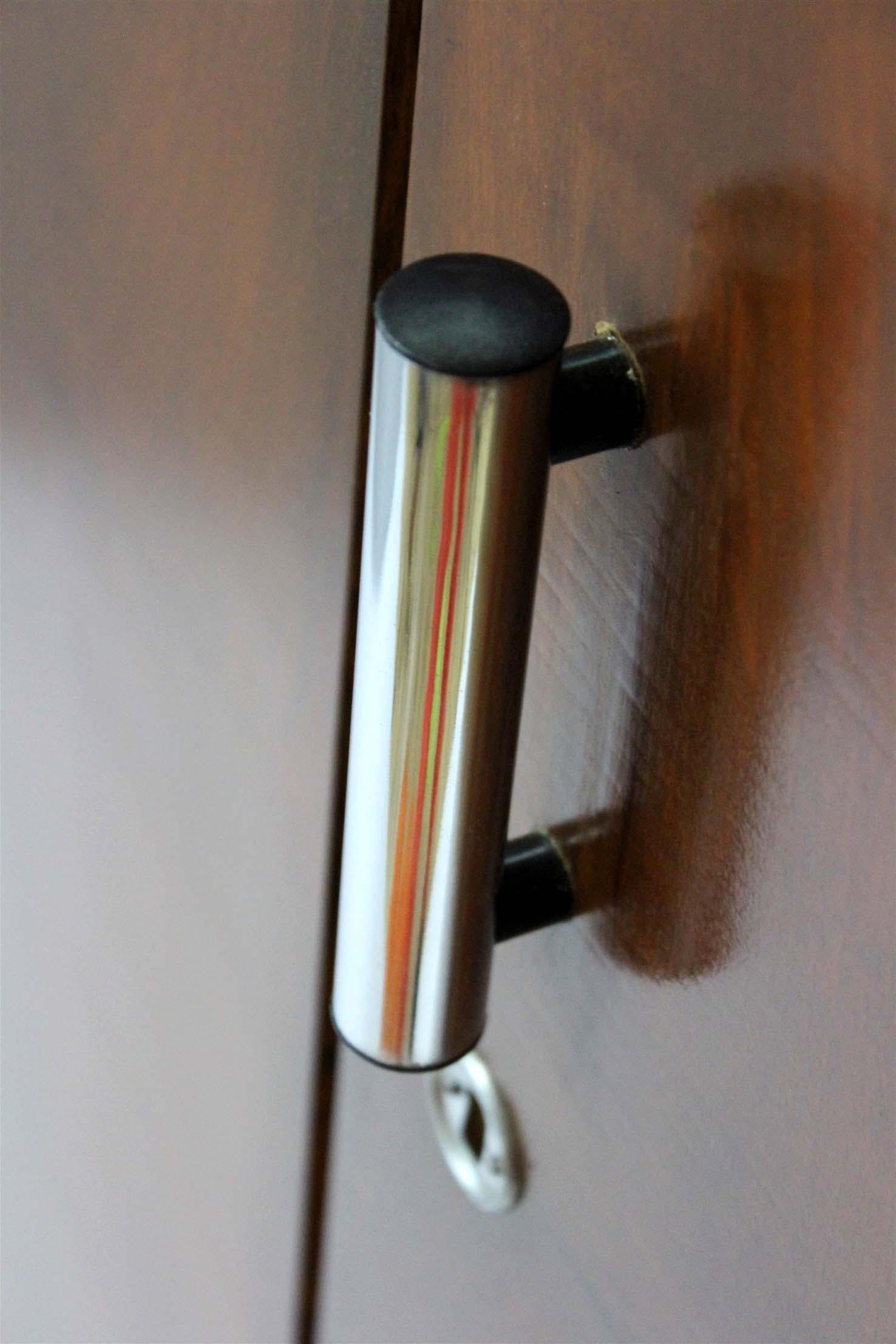 Bauhaus Chromed Tubular Steel Wardrobe by Hynek Gottwald, 1940s 11