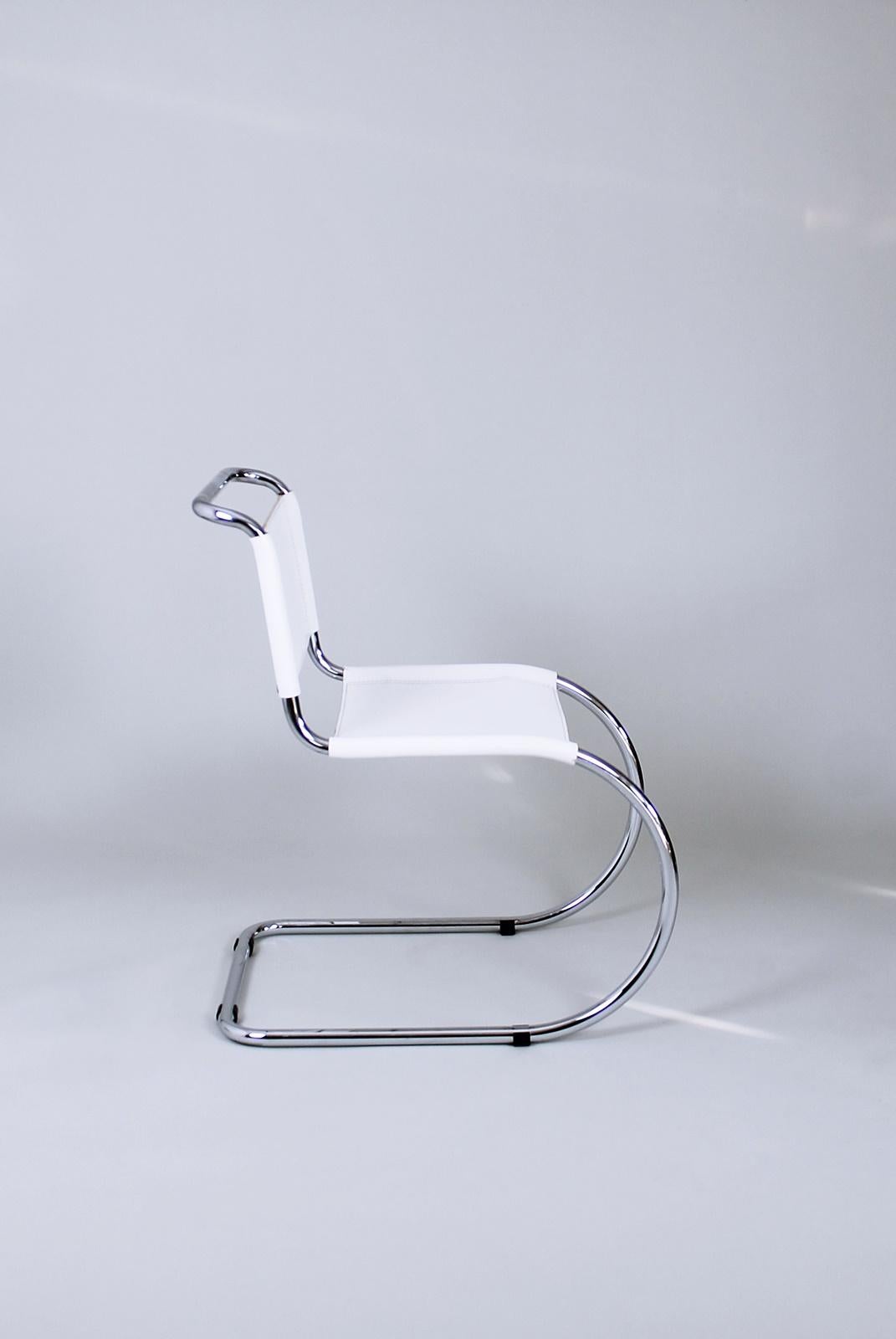 20th Century Bauhaus Classic MR 10 Chairs by Ludwig Mies van der Rohe Germany, 1980s For Sale