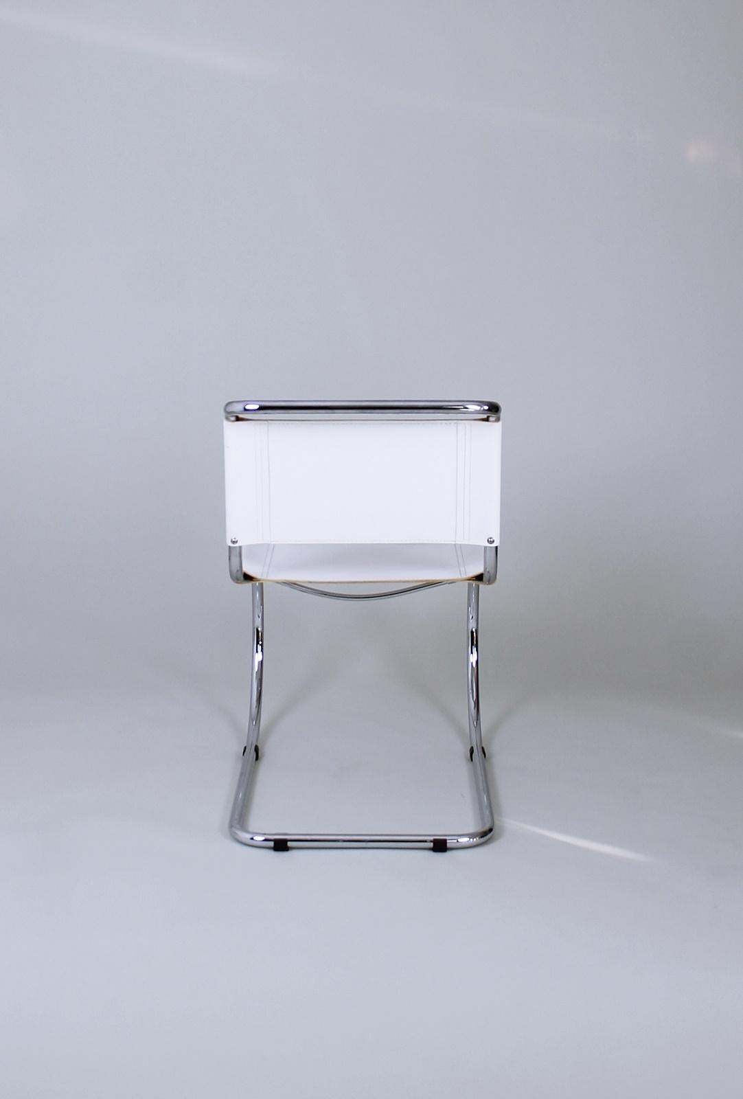 Bauhaus Classic MR 10 Chairs by Ludwig Mies van der Rohe Germany, 1980s For Sale 1