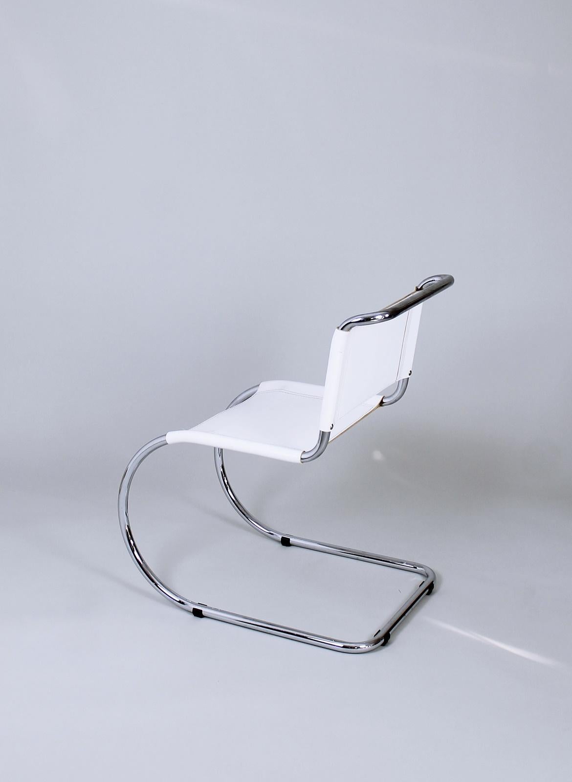 Bauhaus Classic MR 10 Chairs by Ludwig Mies van der Rohe Germany, 1980s For Sale 2