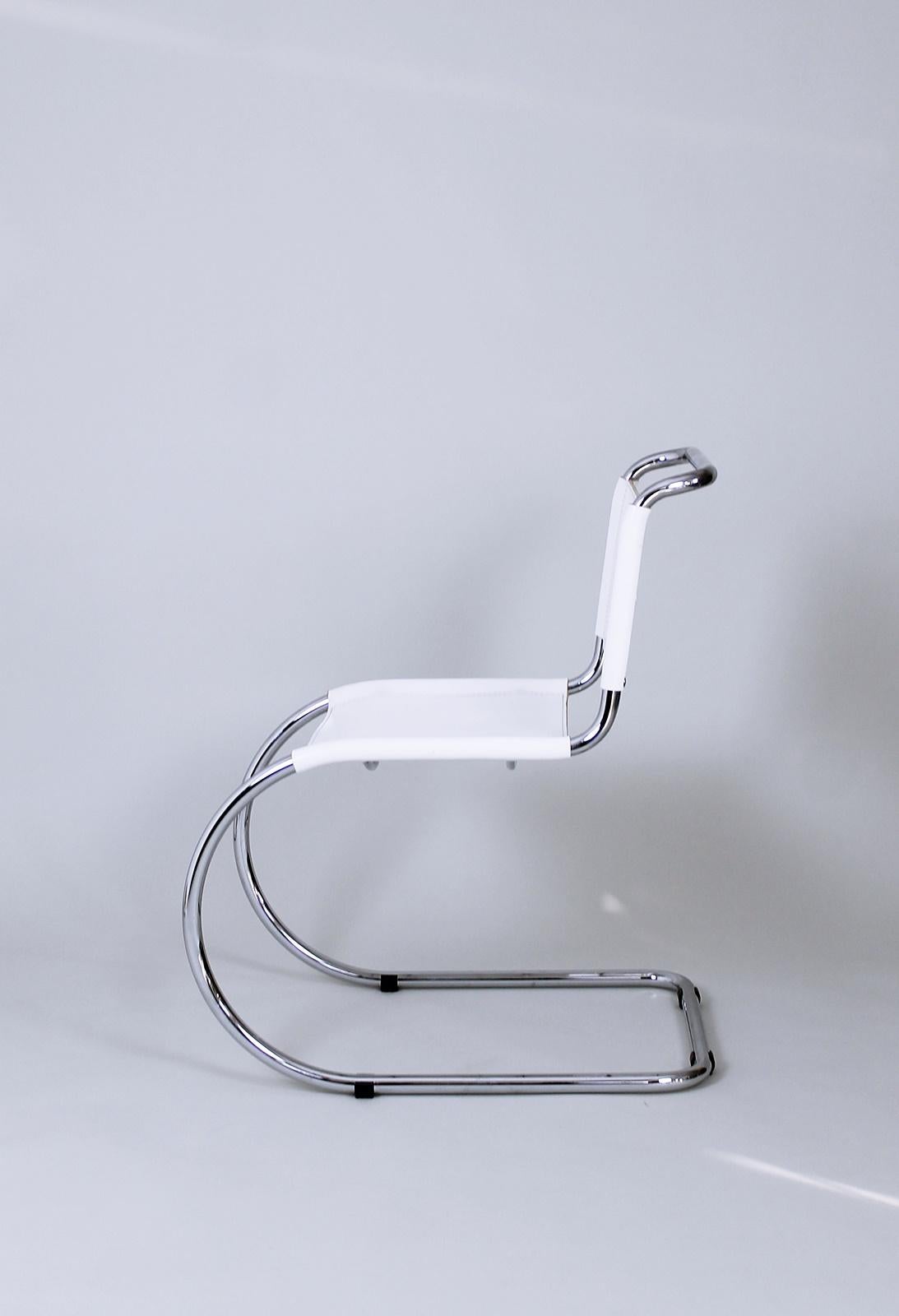 Bauhaus Classic MR 10 Chairs by Ludwig Mies van der Rohe Germany, 1980s For Sale 3