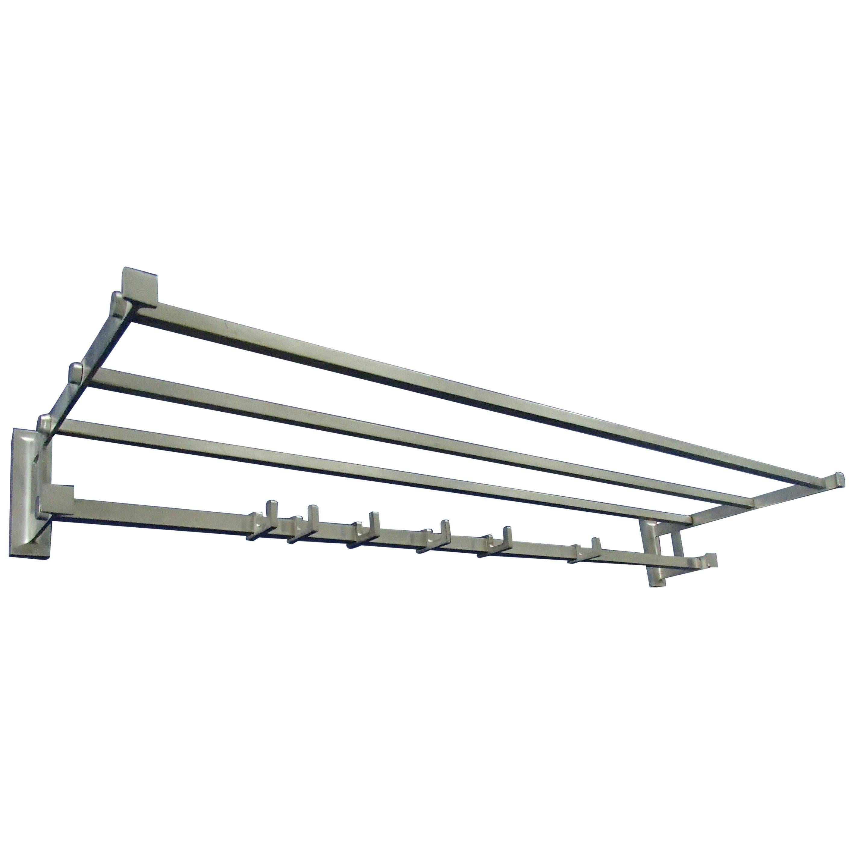 Bauhaus Coat Rack Nickel For Sale