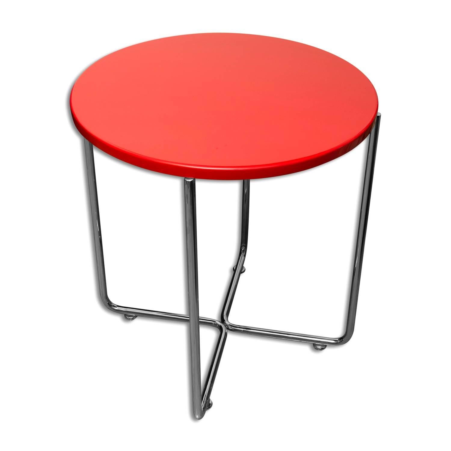 Bauhaus Coffee or Side Table from Vichr & Spol, 1930s, Bohemia In Excellent Condition In Prague 8, CZ