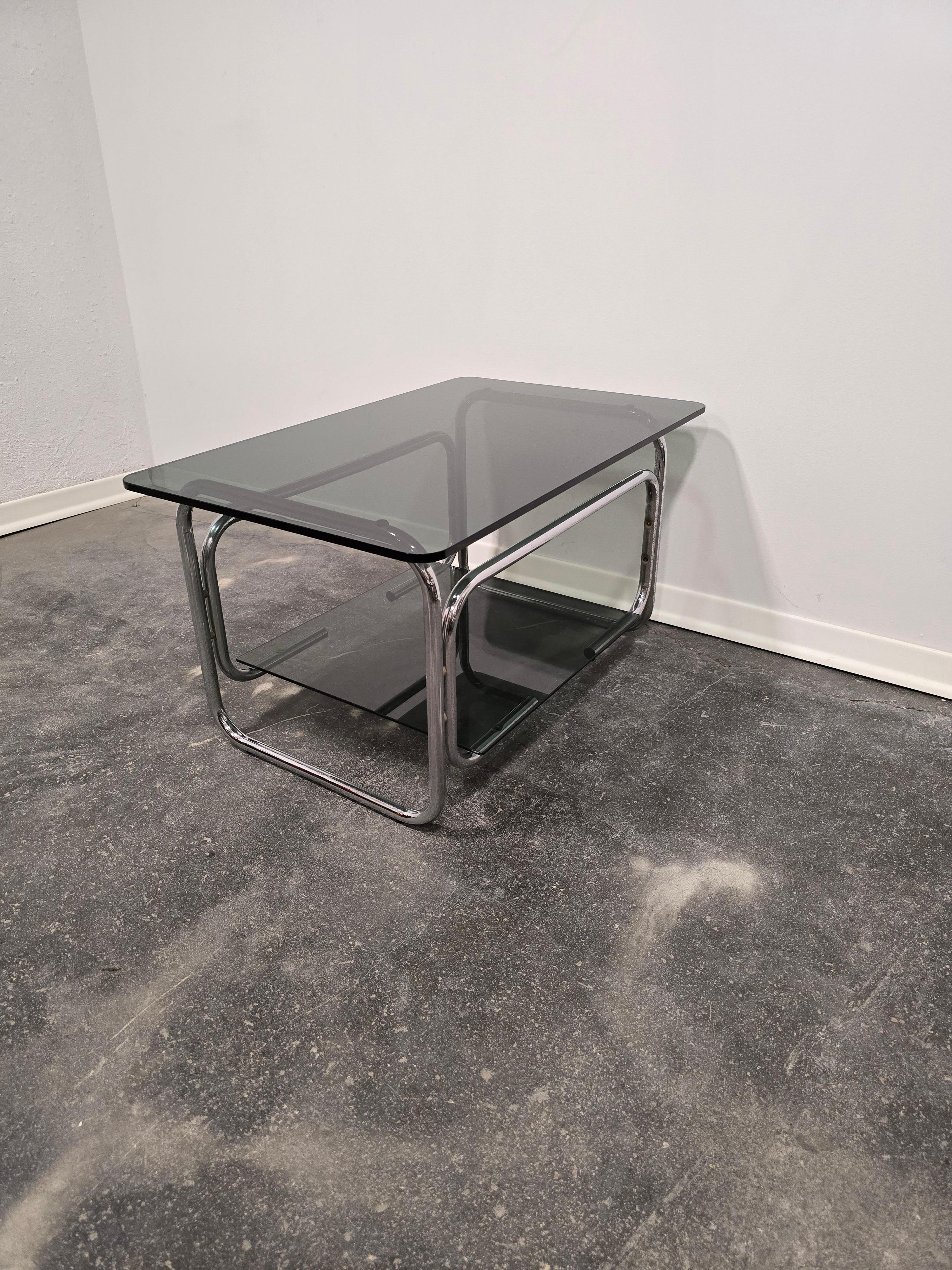 Steel Bauhaus Coffee Table 1970s