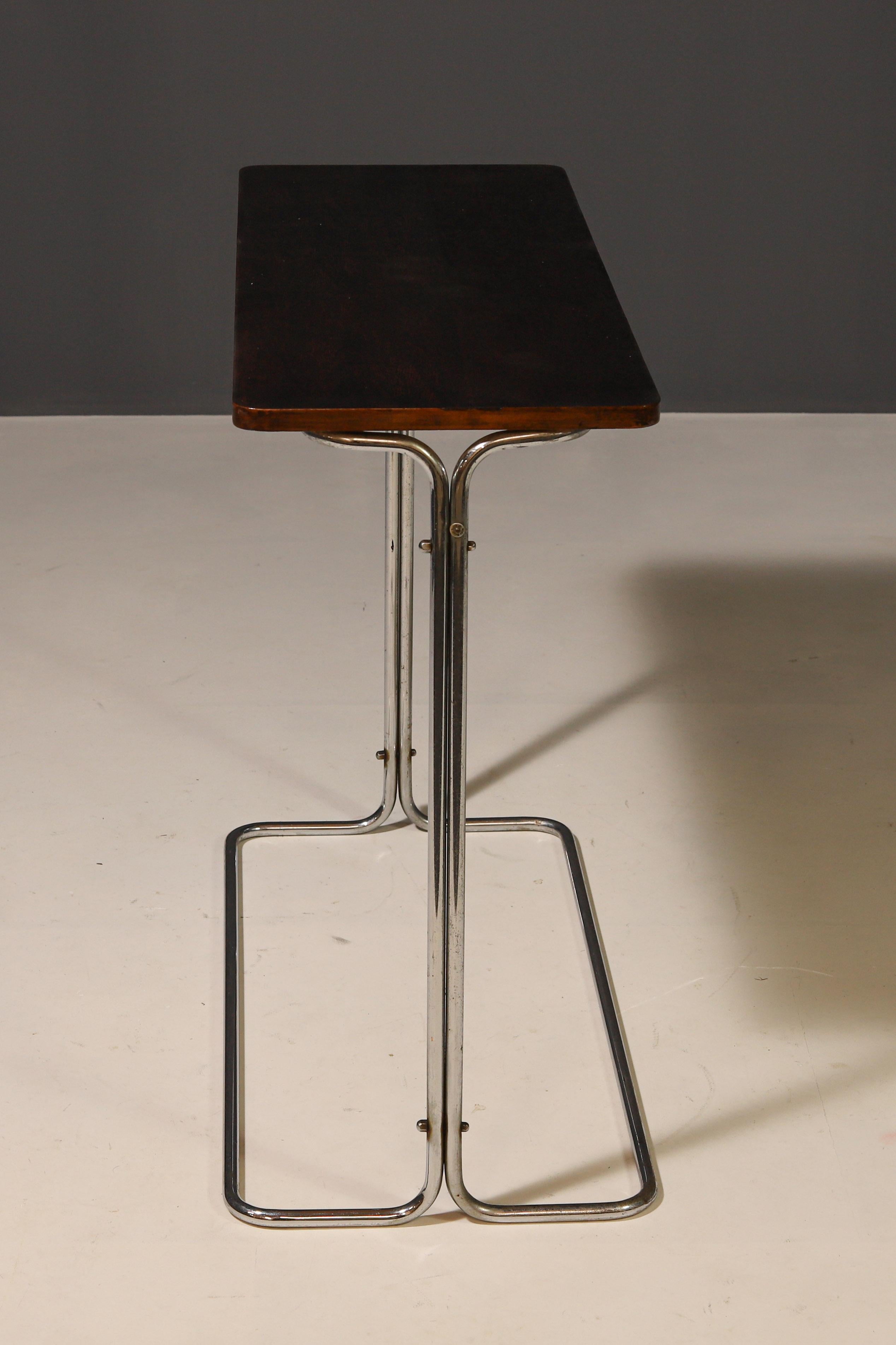 Bauhaus Console Table by Robert Slezák, 1930's, Czechoslovakia For Sale 3