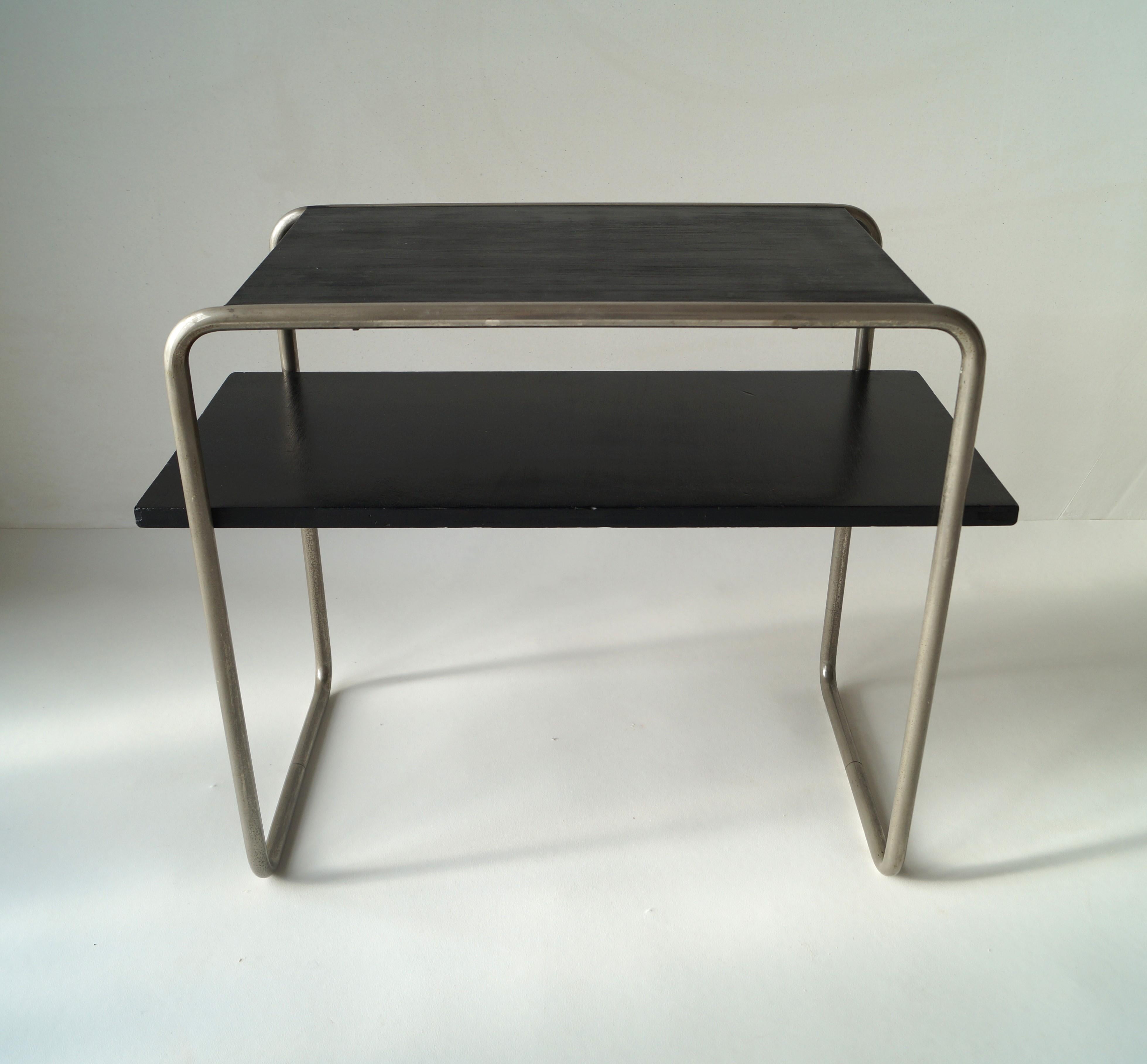 Bauhaus console table Model B12 by Marcel Breuer for Thonet, 1930s For Sale 5