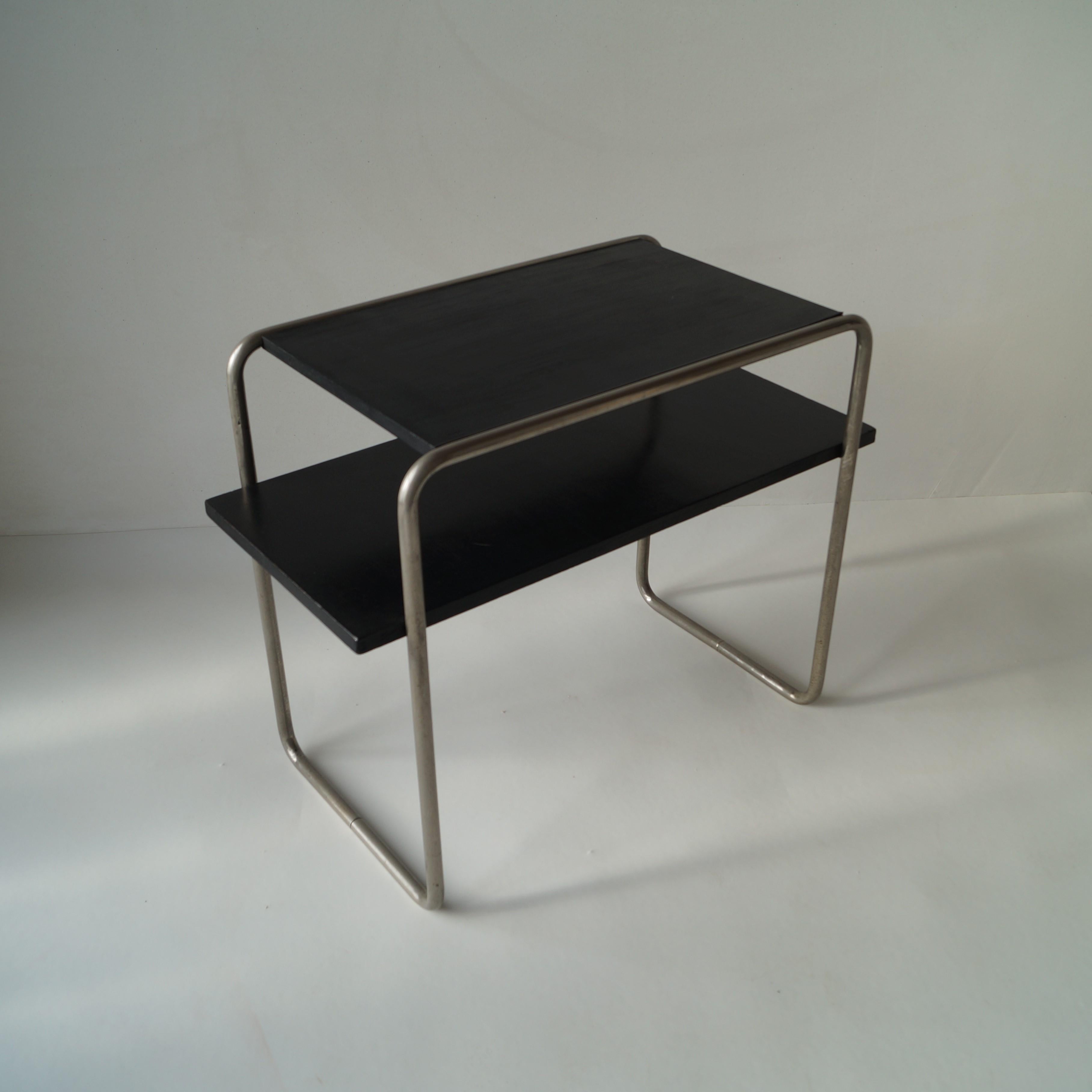 Bauhaus console table Model B12 by Marcel Breuer for Thonet, 1930s For Sale 6