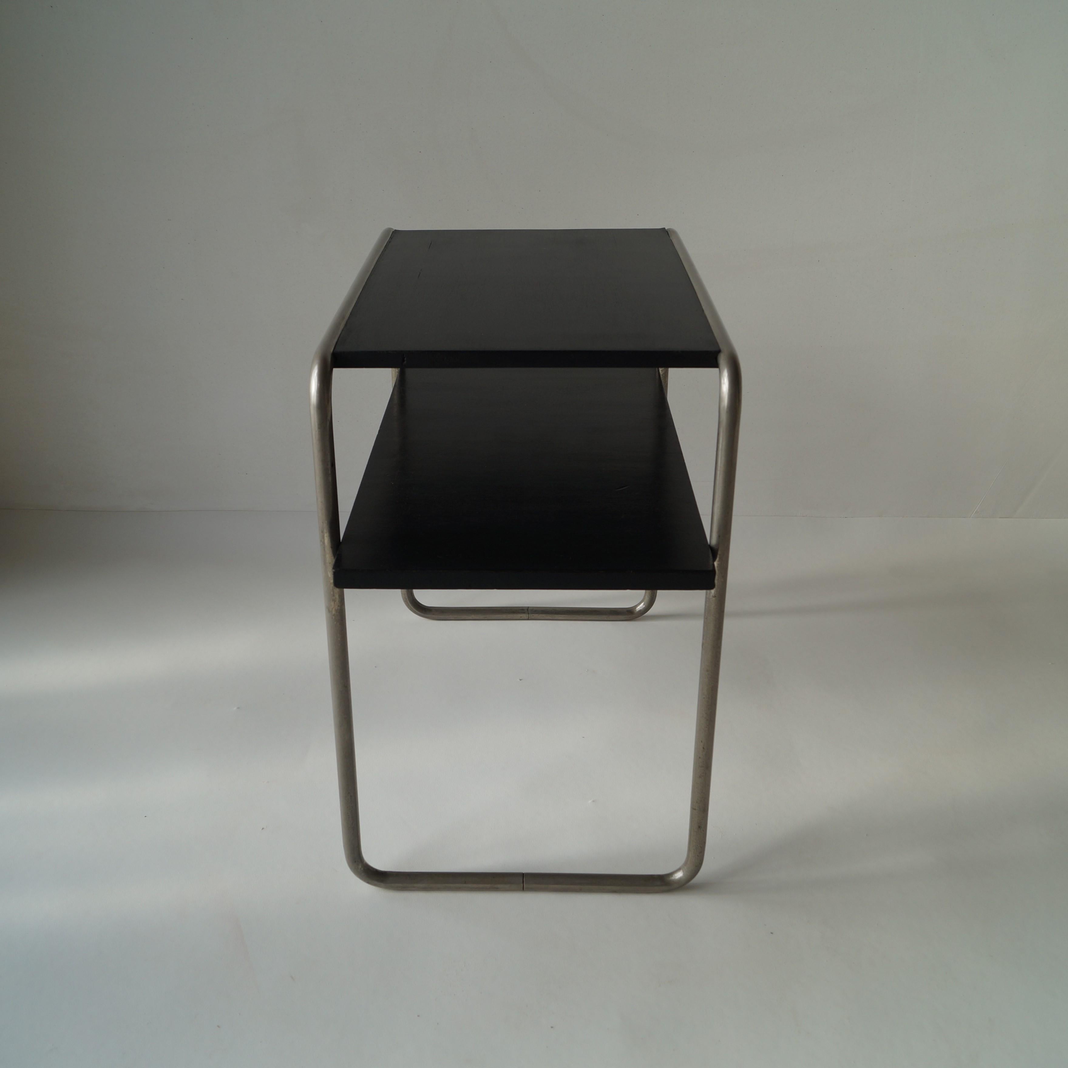 Mid-20th Century Bauhaus console table Model B12 by Marcel Breuer for Thonet, 1930s For Sale