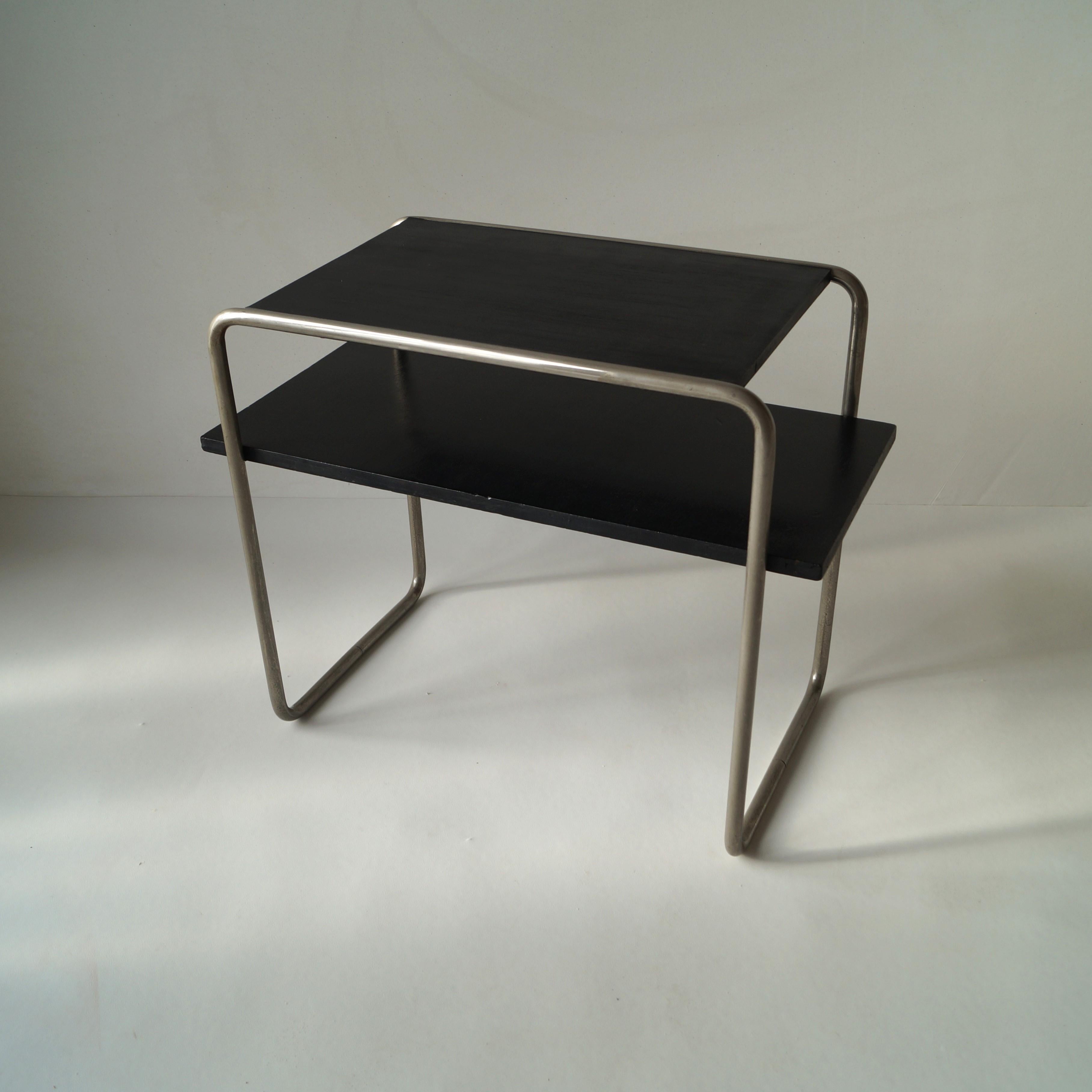 Bauhaus console table Model B12 by Marcel Breuer for Thonet, 1930s For Sale 2