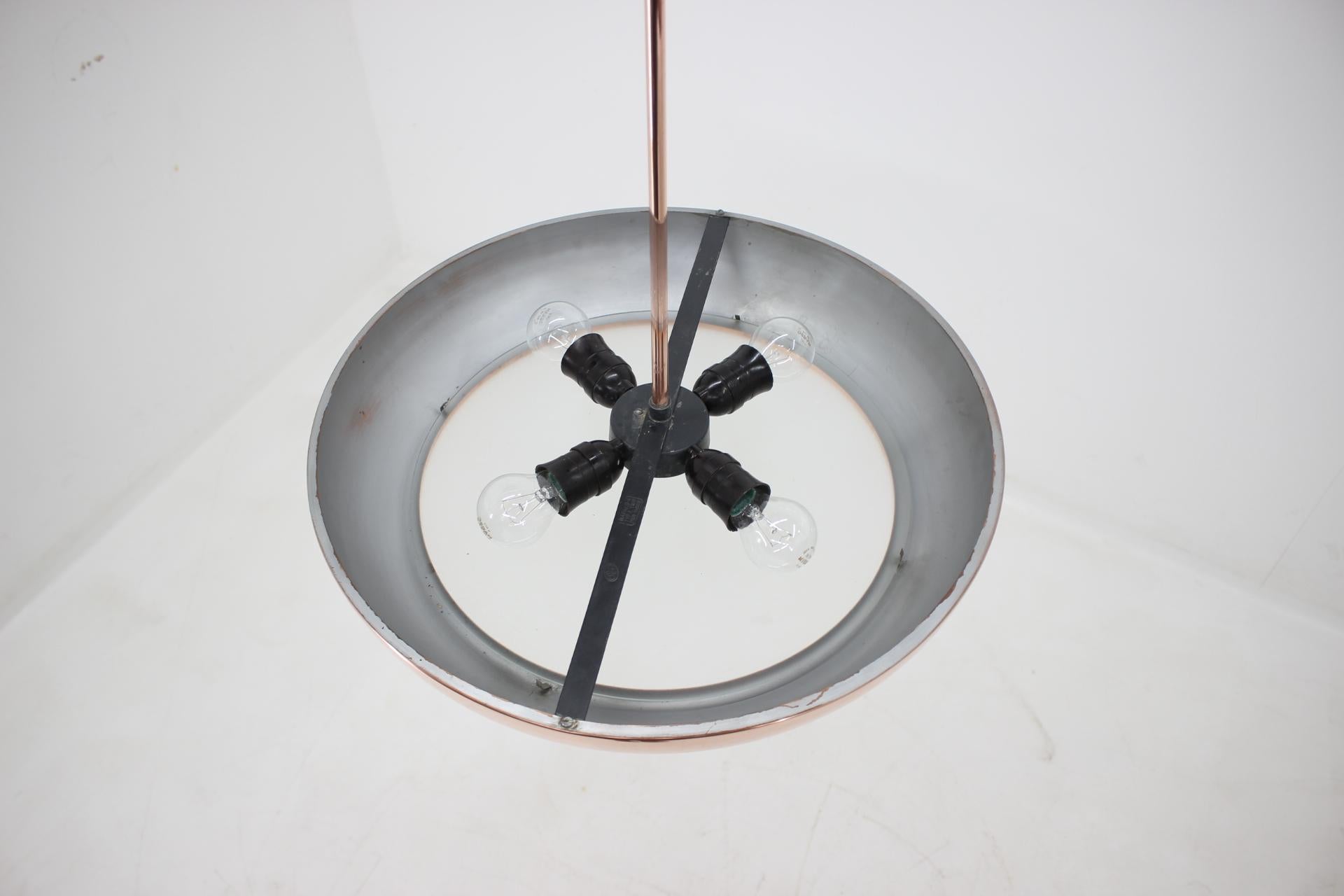 Mid-20th Century Bauhaus Copper Pendant Lamp by Josef Hurka for Napako