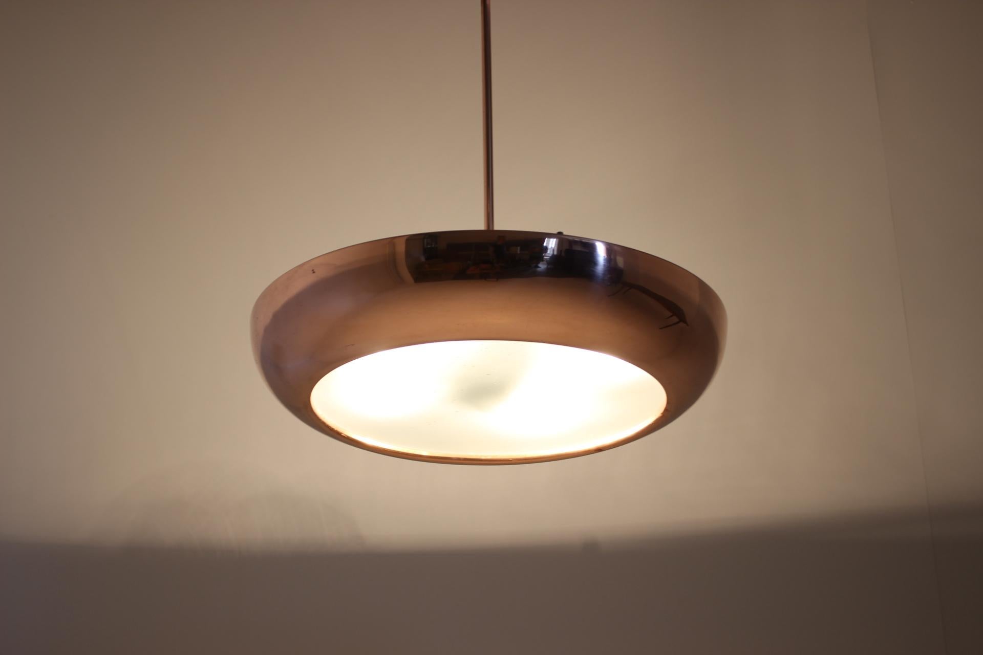 Bauhaus Copper Pendant Lamp by Josef Hurka for Napako 3