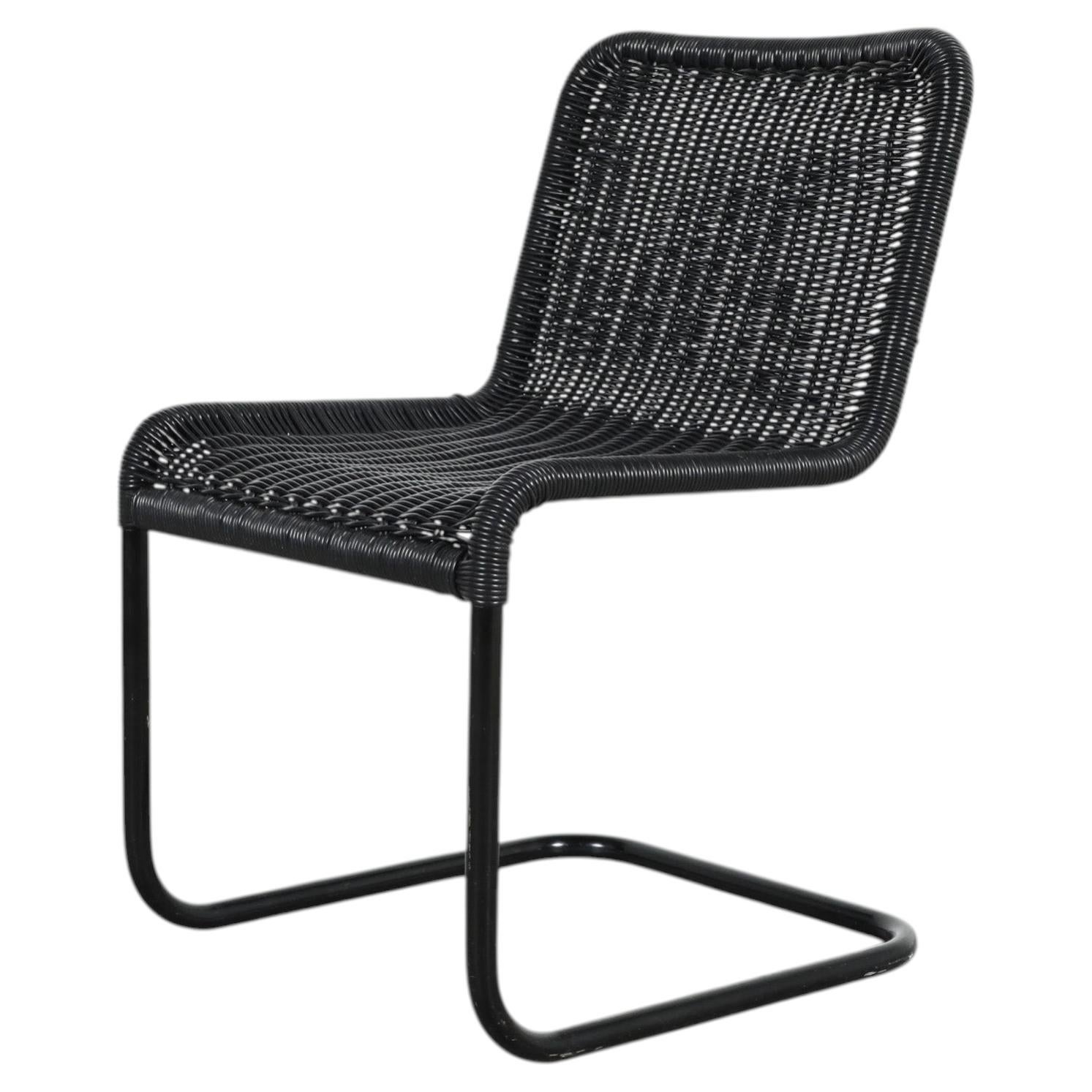 Bauhaus D41 Cantilever Chair in Black by Tecta For Sale