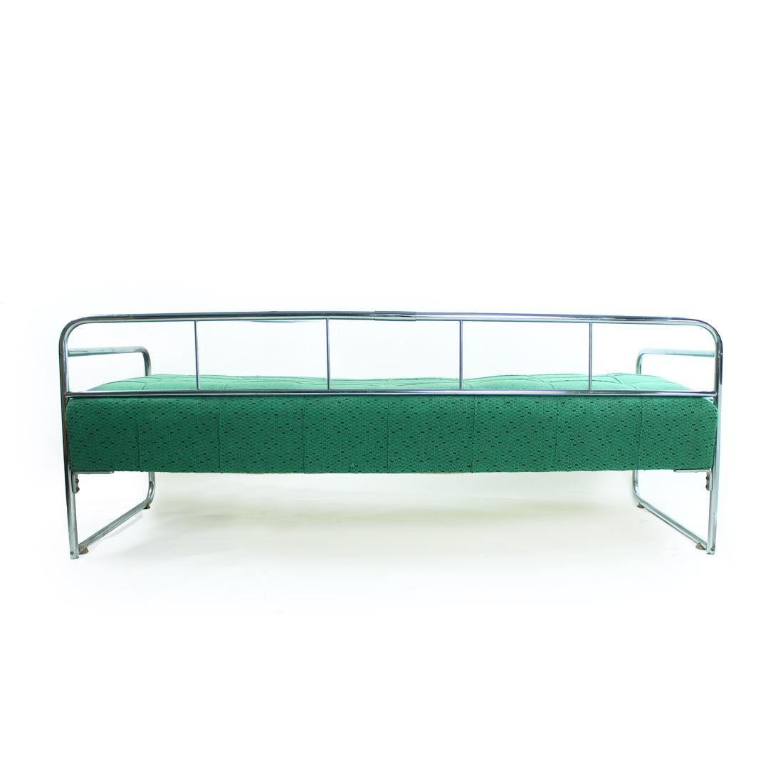Bauhaus Daybed in Bent Chrome, Czechoslovakia 1940s 8