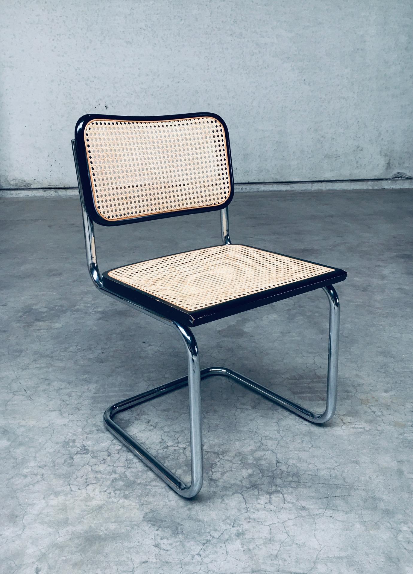 Bauhaus Design CESCA Dining Chair set, Italy 1980's For Sale 6