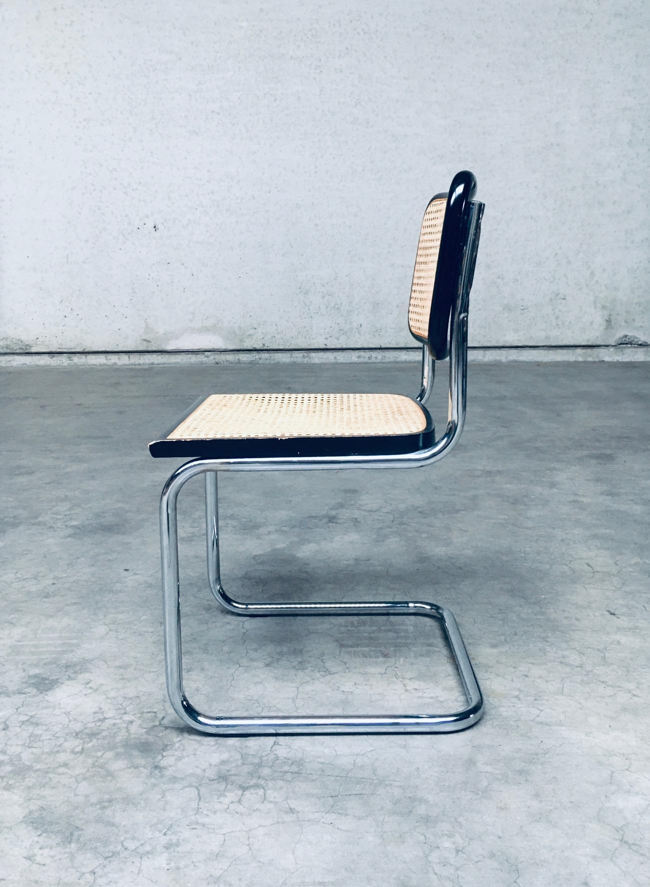 Bauhaus Design CESCA Dining Chair set, Italy 1980's For Sale 8