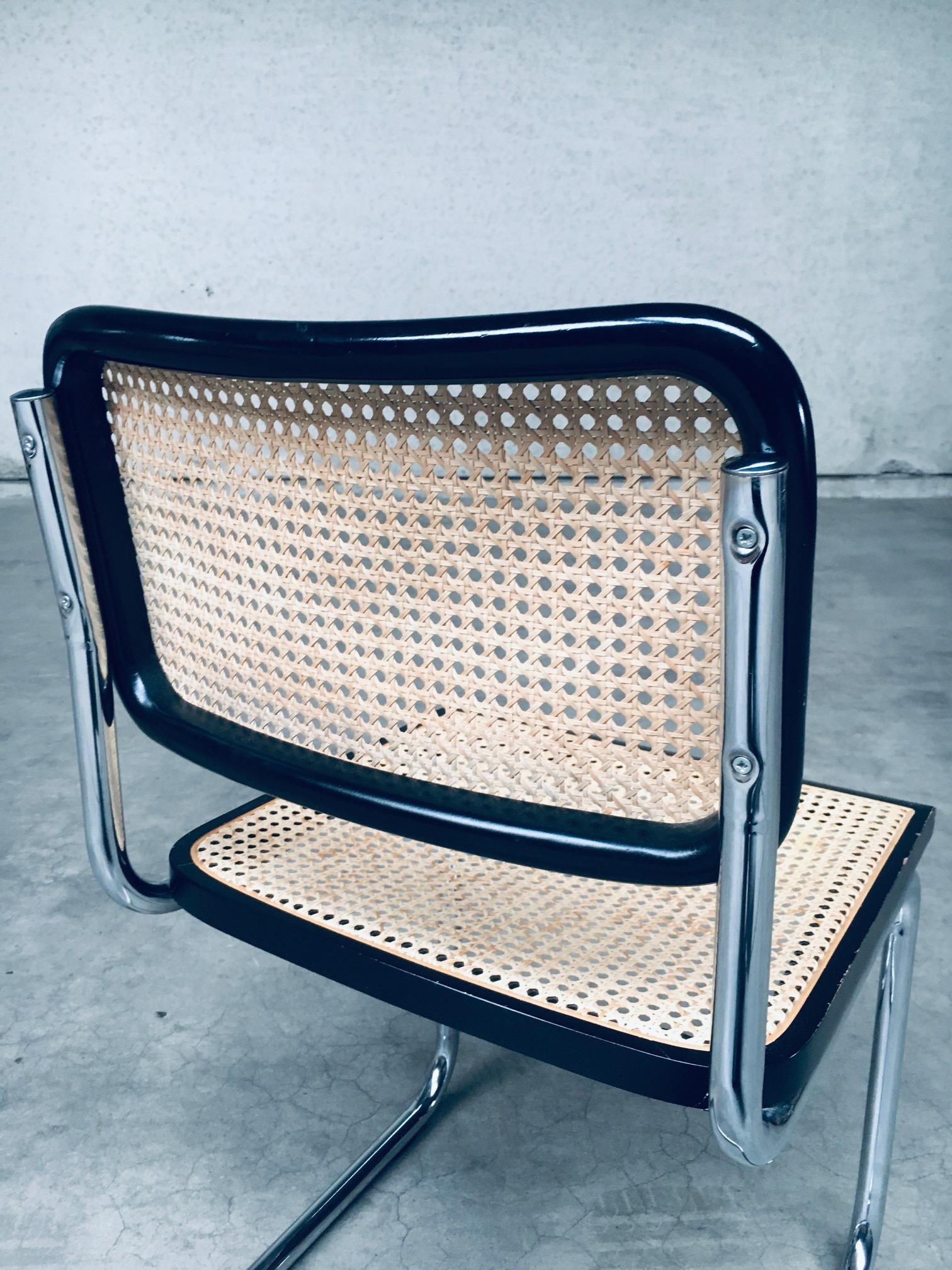 Bauhaus Design CESCA Dining Chair set, Italy 1980's For Sale 13