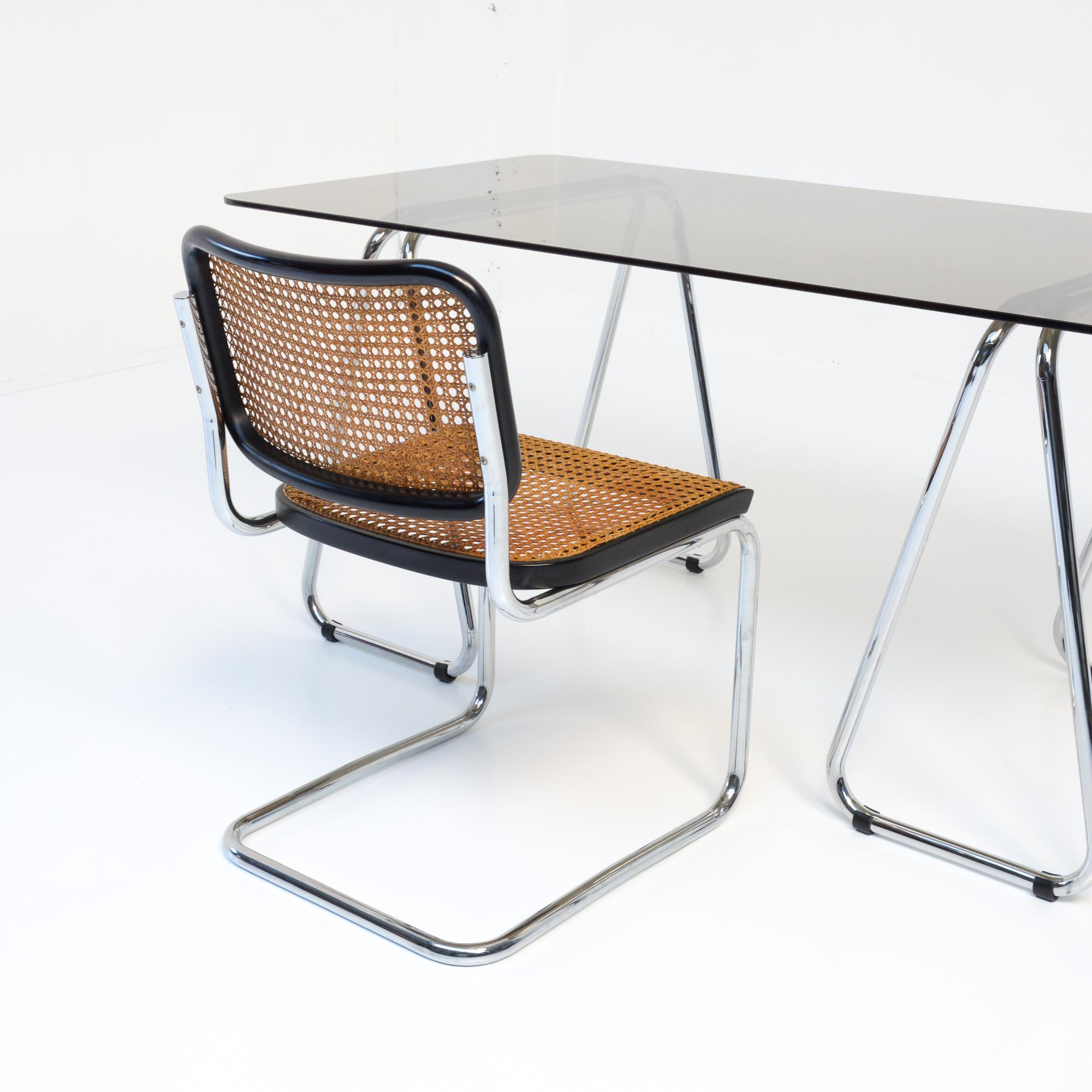 Bauhaus Desk and Cesca Chair by Marcel Breuer for Gavina 4