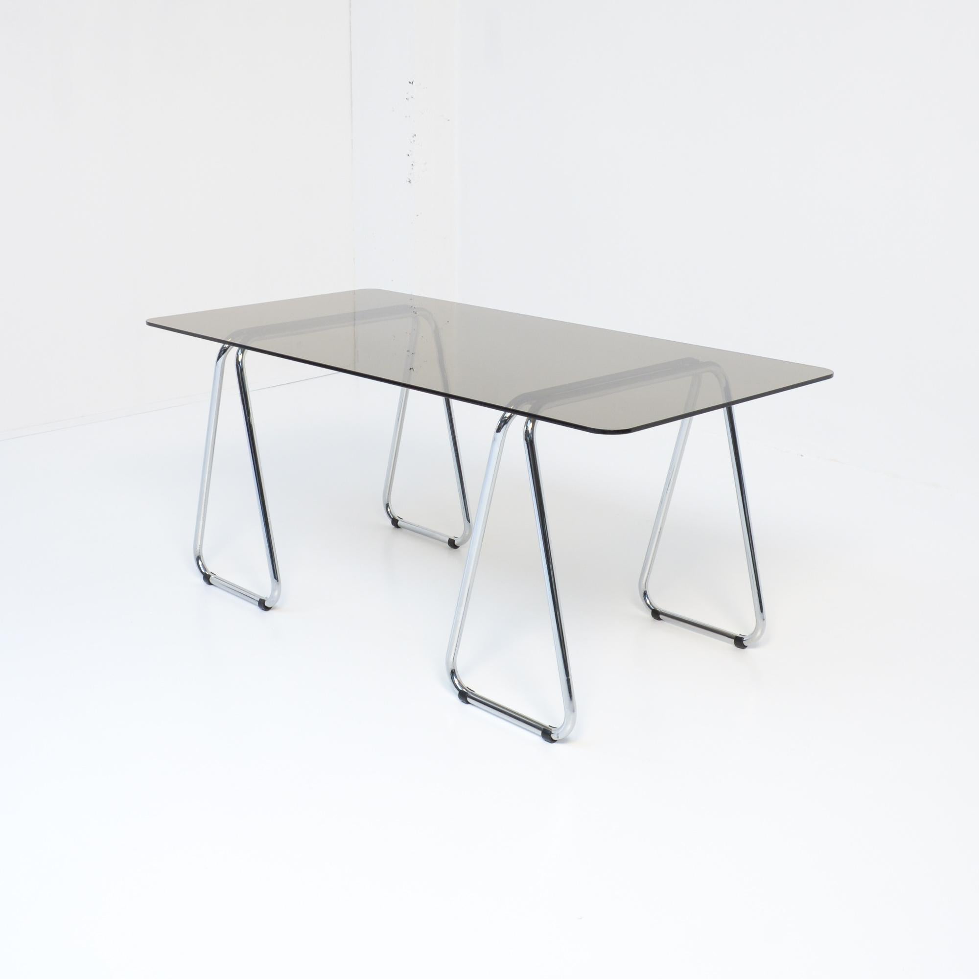 Italian Bauhaus Desk and Cesca Chair by Marcel Breuer for Gavina