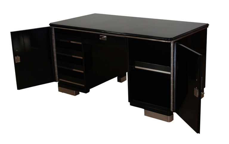 Bauhaus Desk Black And Chrome Germany Circa 1930 For Sale At