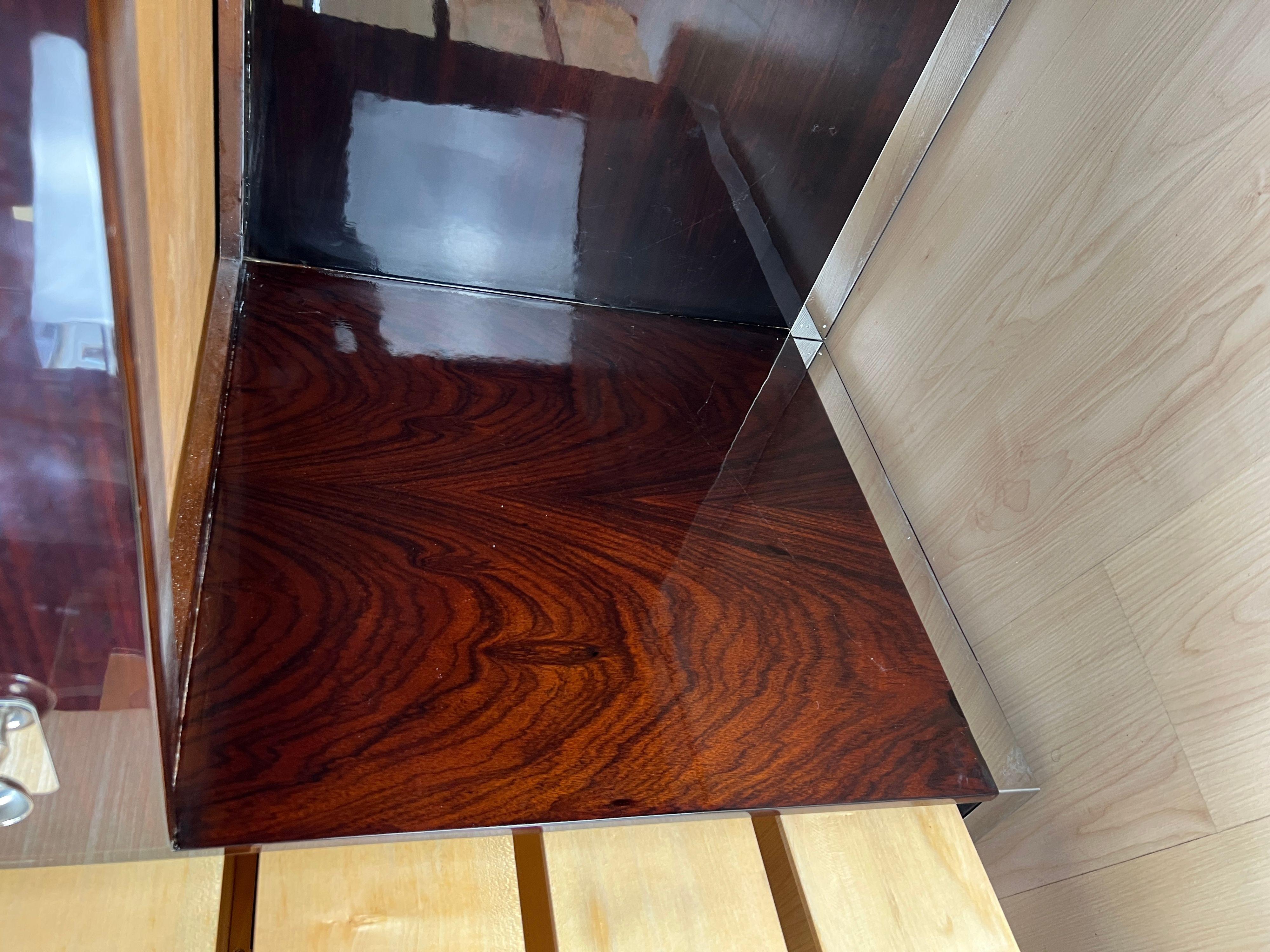 Bauhaus Desk by Erich Dieckmann, Rosewood, Lacquer, Maple, Germany circa 1925 For Sale 12